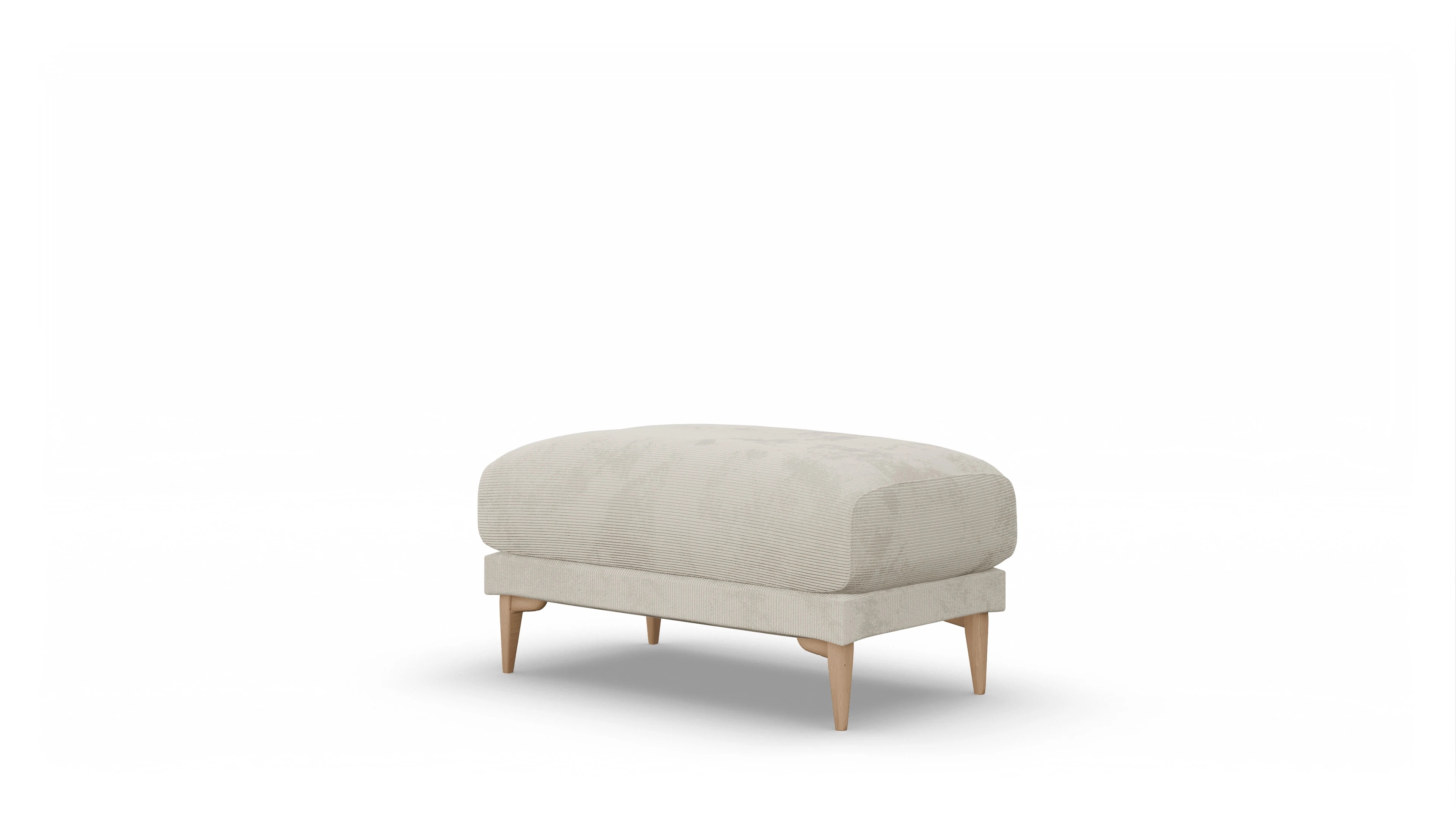 Ansicht des Produktes Iversen Hocker in Cord weiß