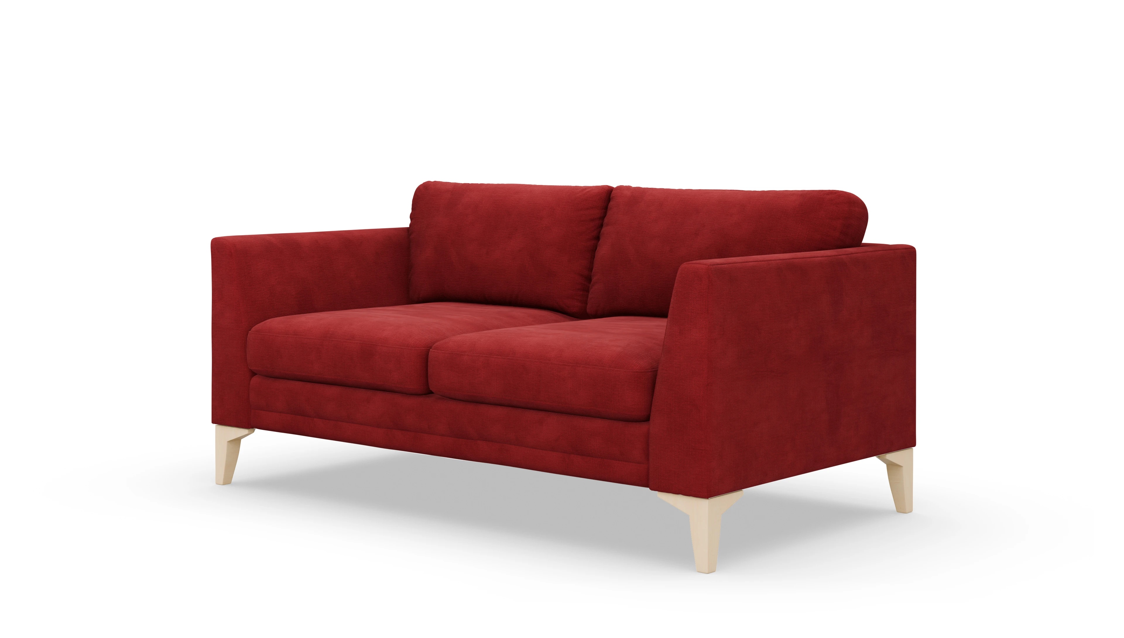 Stoffsofa Fairfield Ansicht des Produktes Fairfield 2-Sitzer in Samt rot