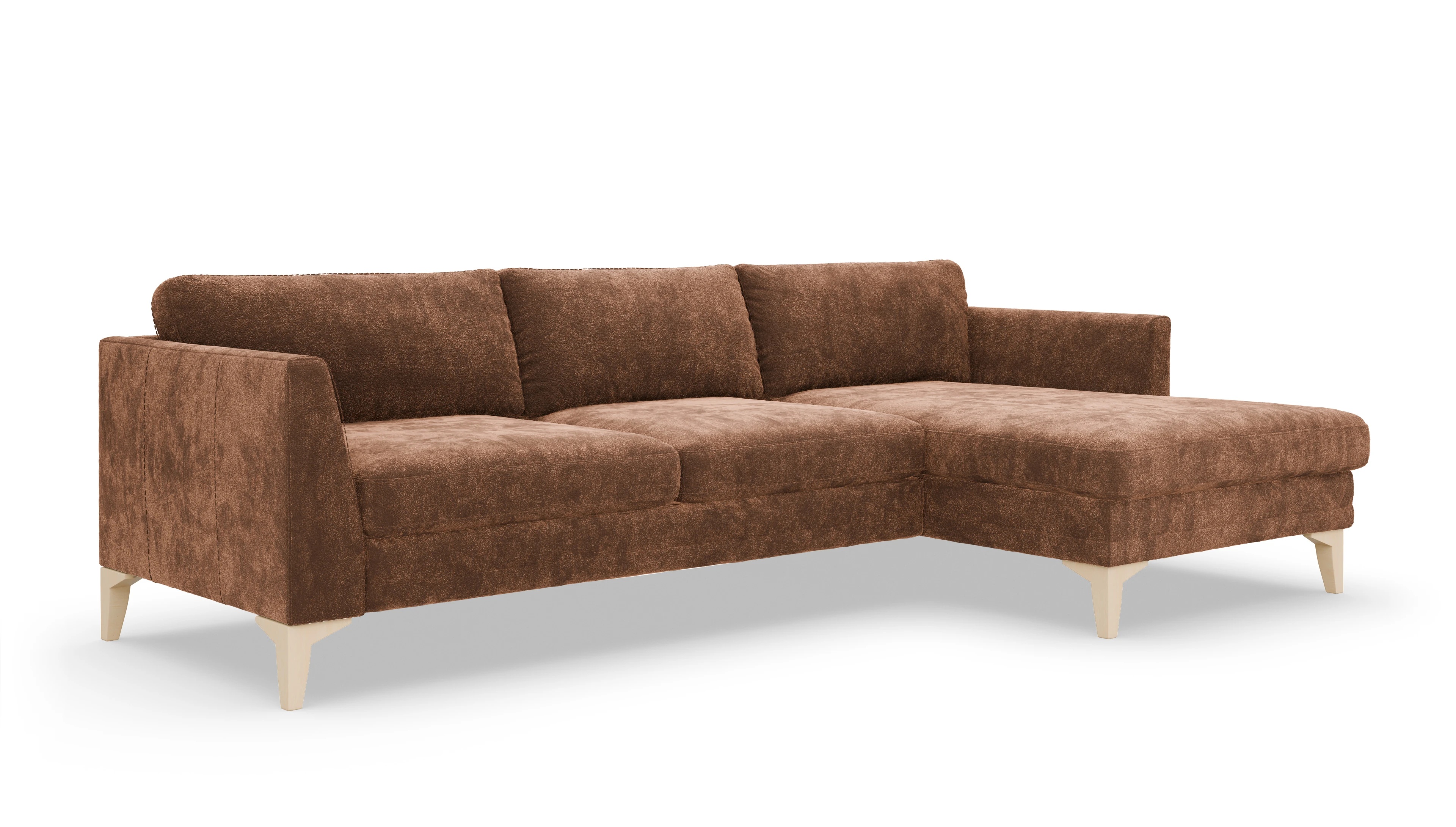 Ansicht des Produktes Fairfield Sofa mit Rec rechts in Stoff orange