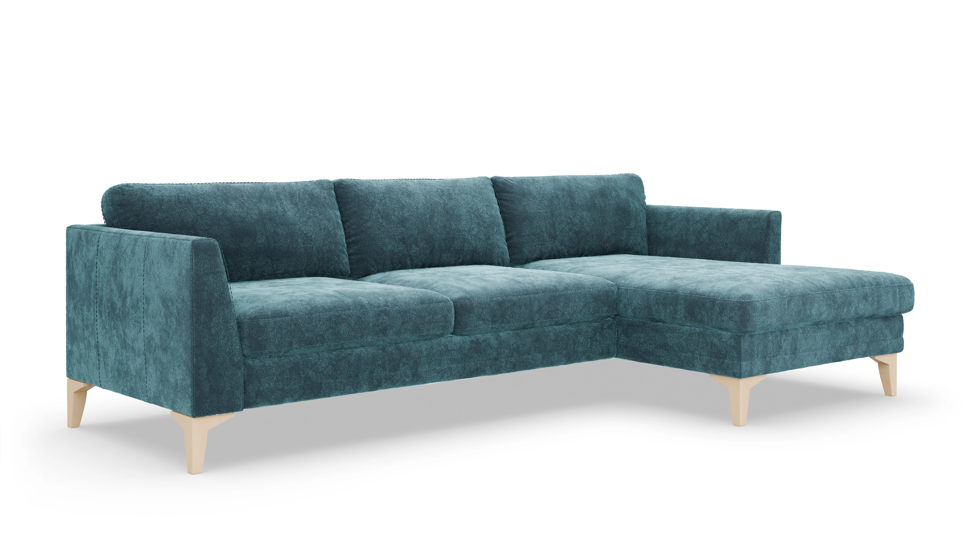 Ansicht des Produktes Fairfield Sofa mit Rec rechts in Stoff blau