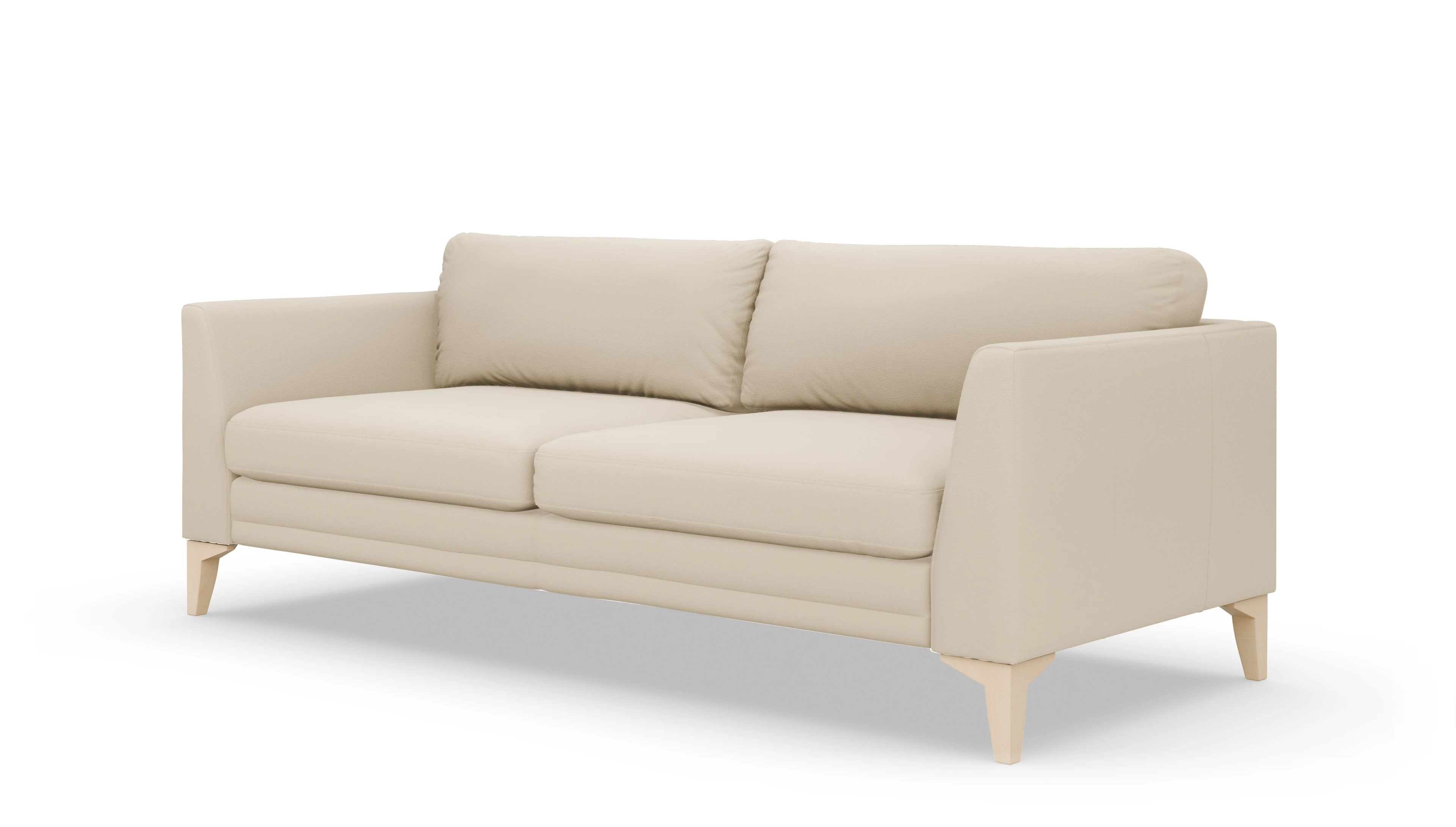 Ledersofa Fairfield Ansicht des Produktes Fairfield 3-Sitzer in Leder beige
