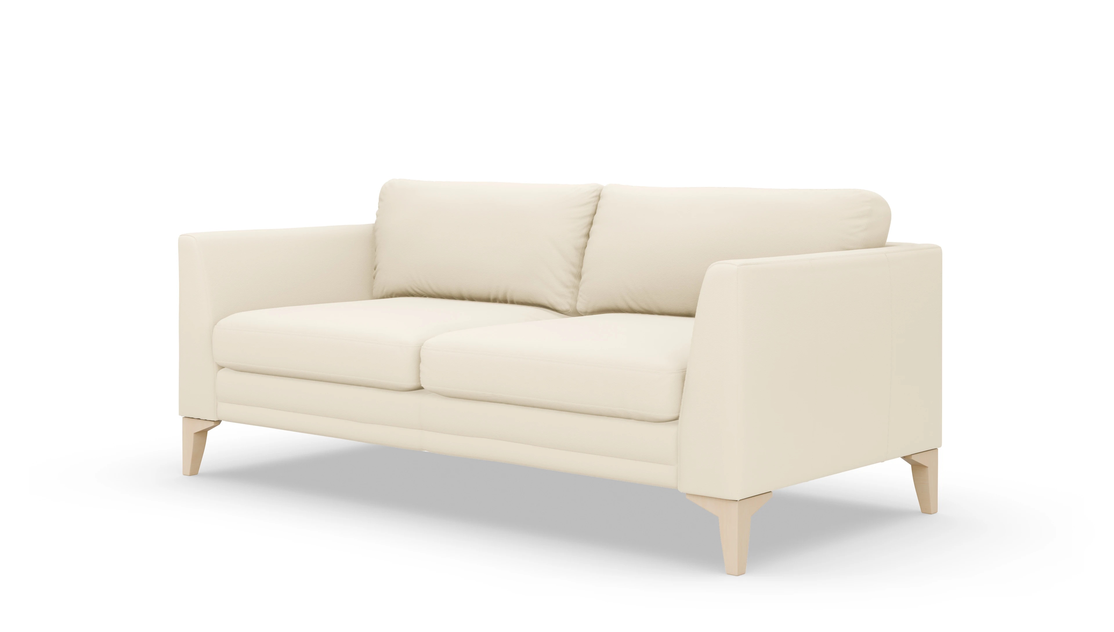Ledersofa Fairfield Ansicht des Produktes Fairfield 2,5-Sitzer in Leder weiß