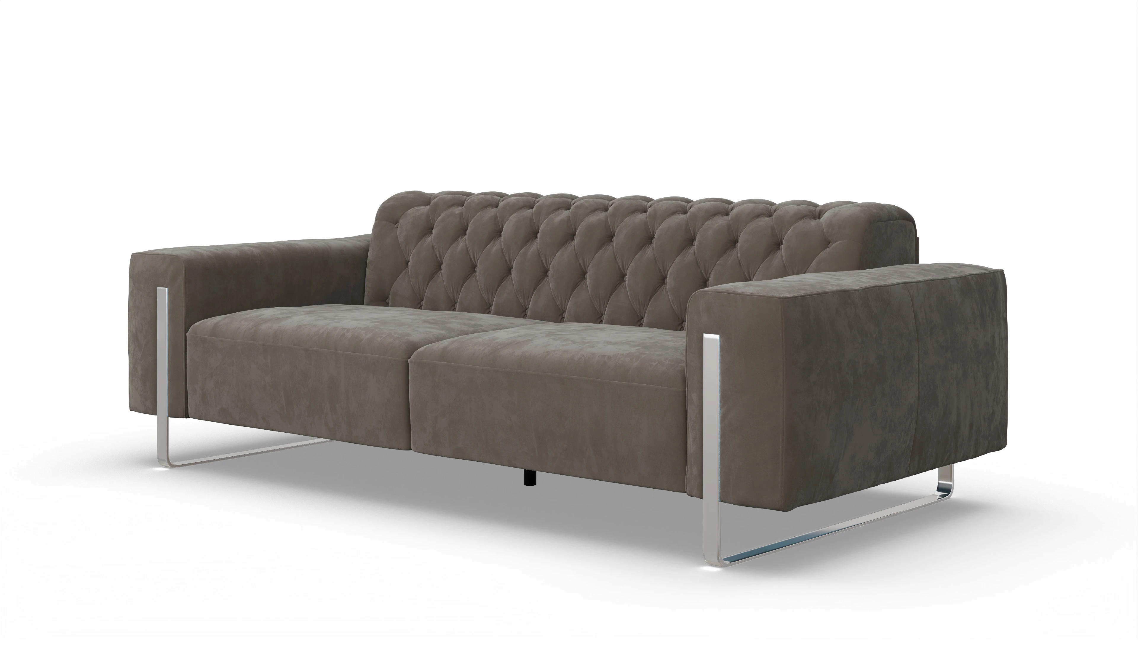 Ansicht des Produktes Nox 3-Sitzer in Samt braun