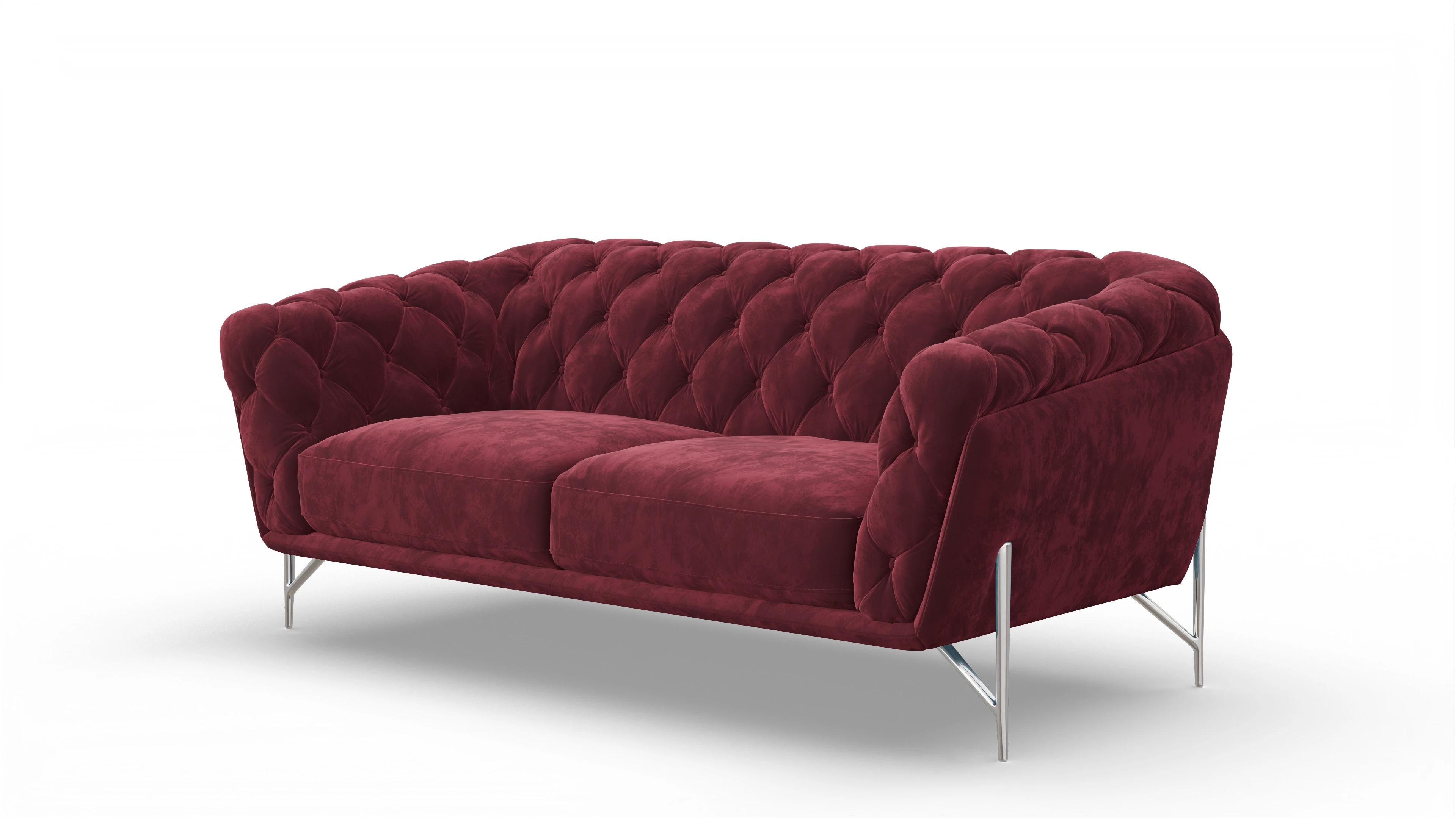 Ansicht des Produktes Alba 3-Sitzer in Samt rot