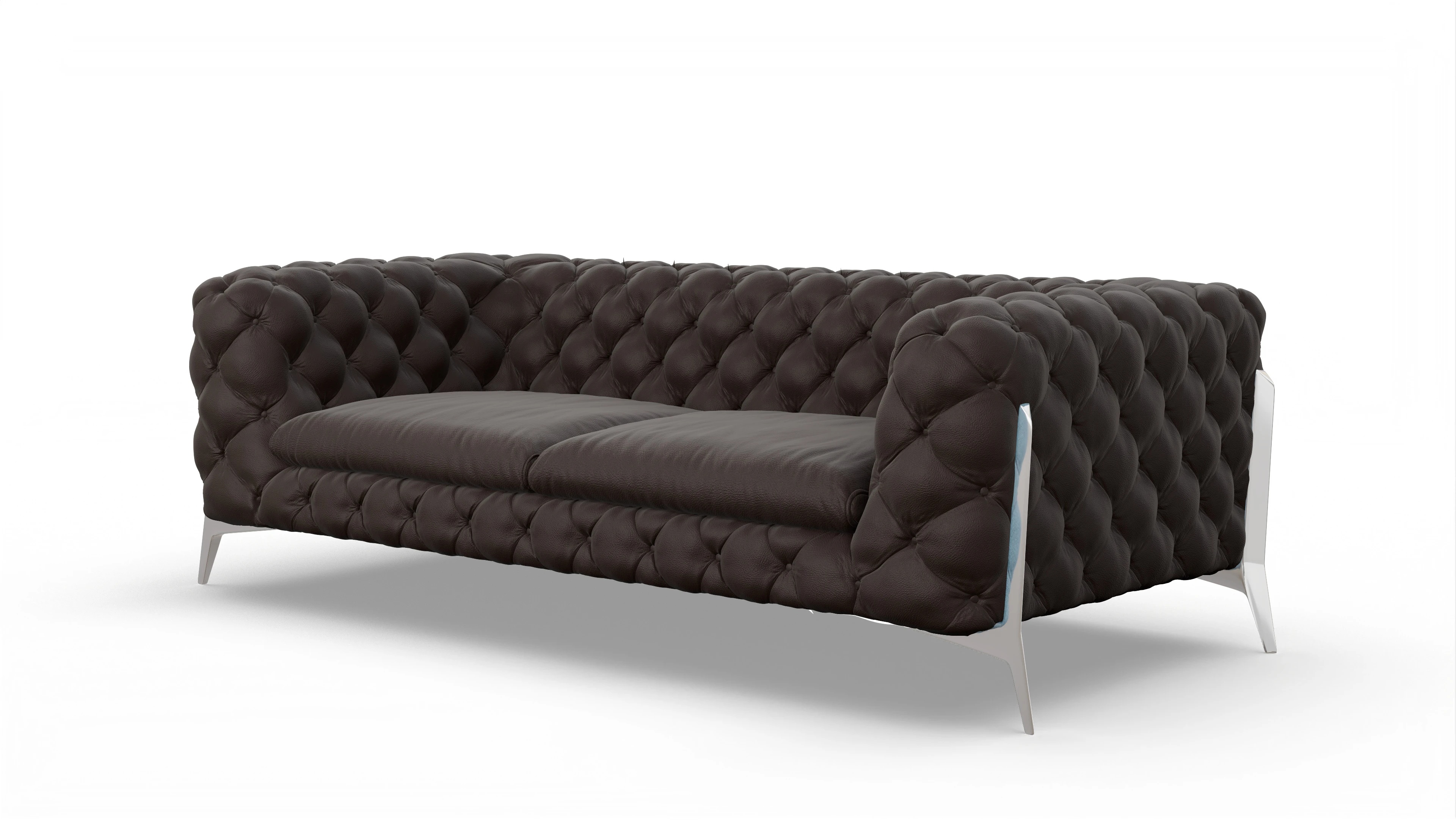 Ansicht des Produktes Juno 3-Sitzer in Leder braun