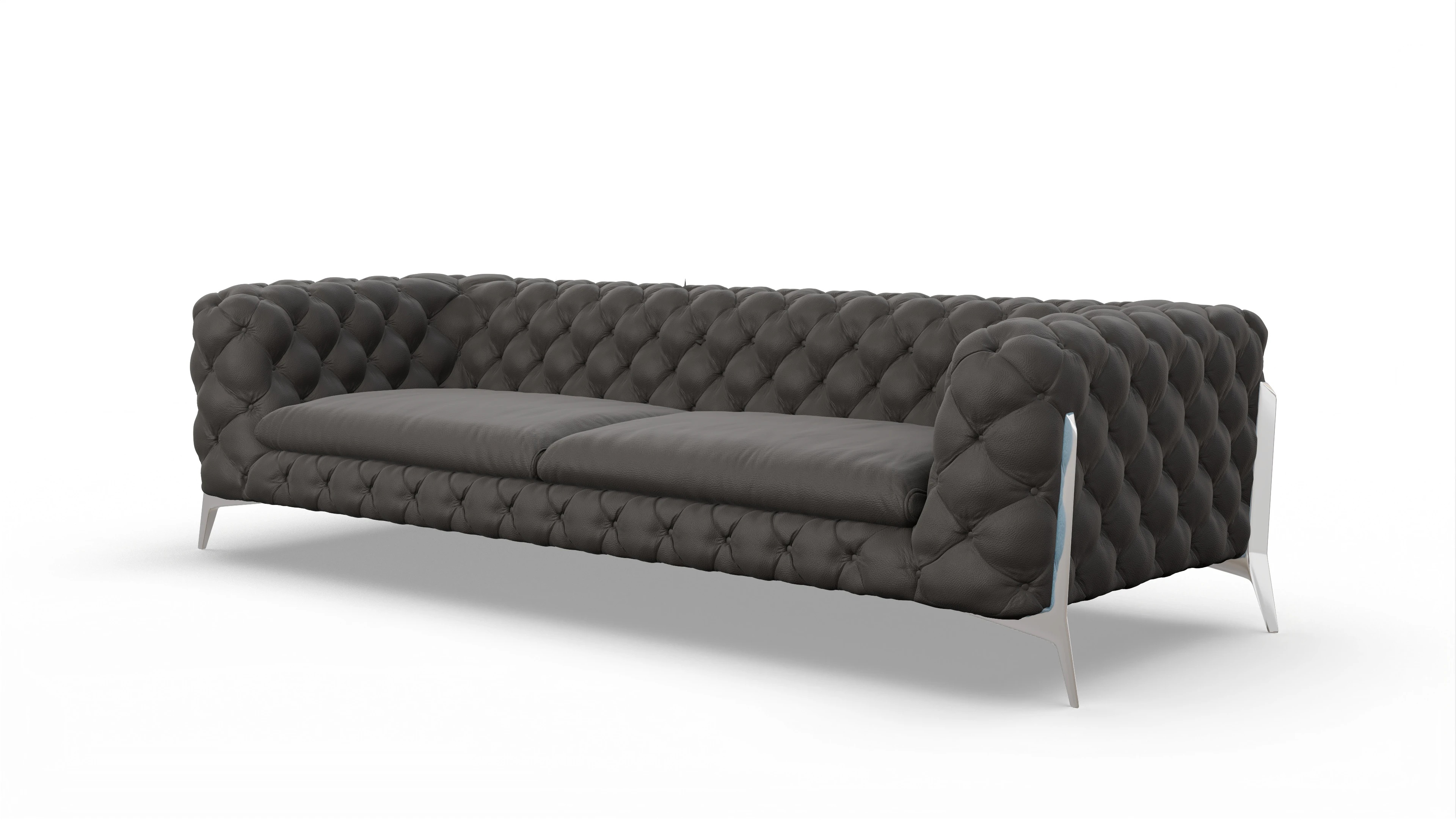 Ansicht des Produktes Juno 4,5-Sitzer in Leder grau