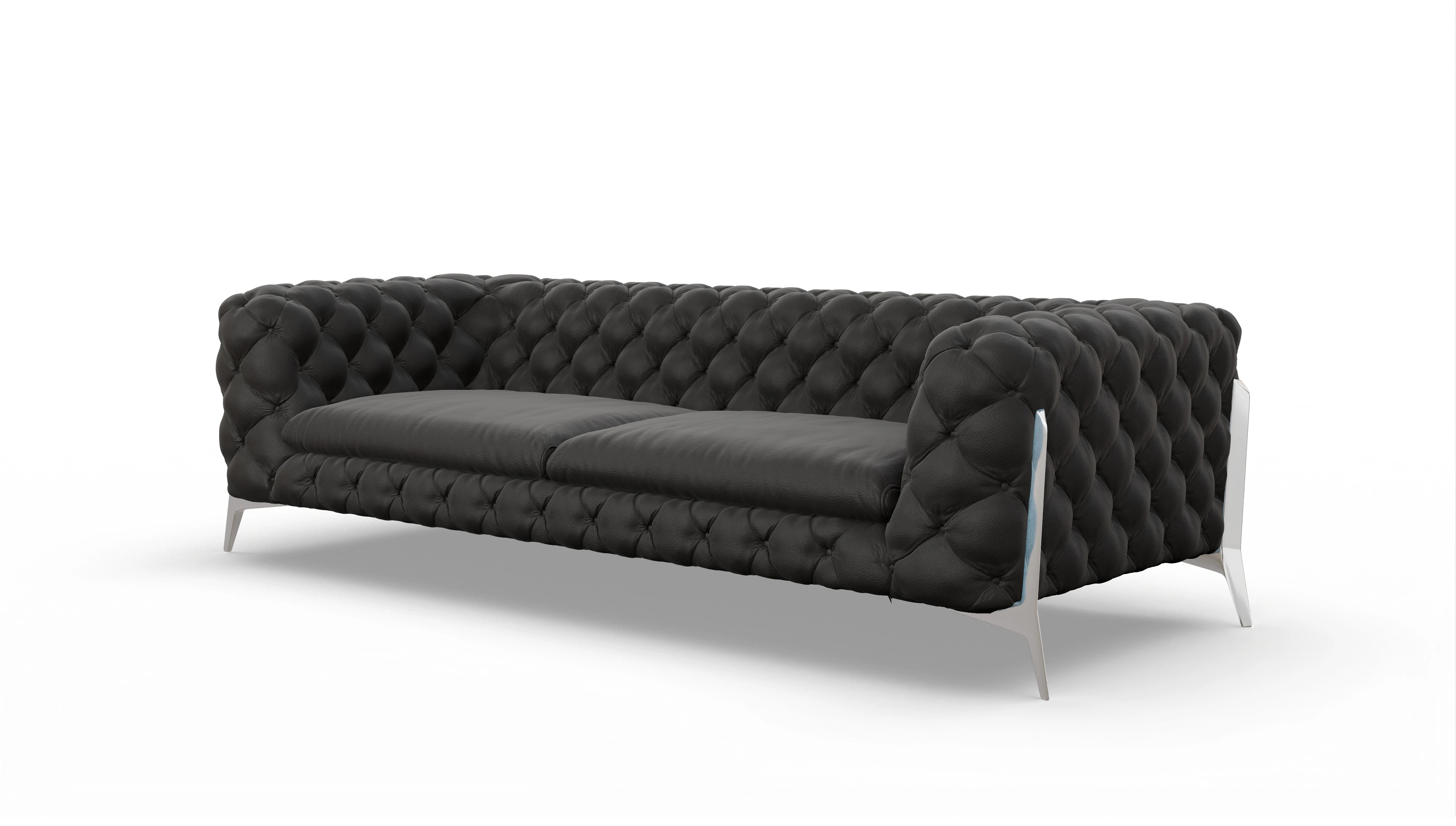 Ansicht des Produktes Juno 4-Sitzer in Leder schwarz