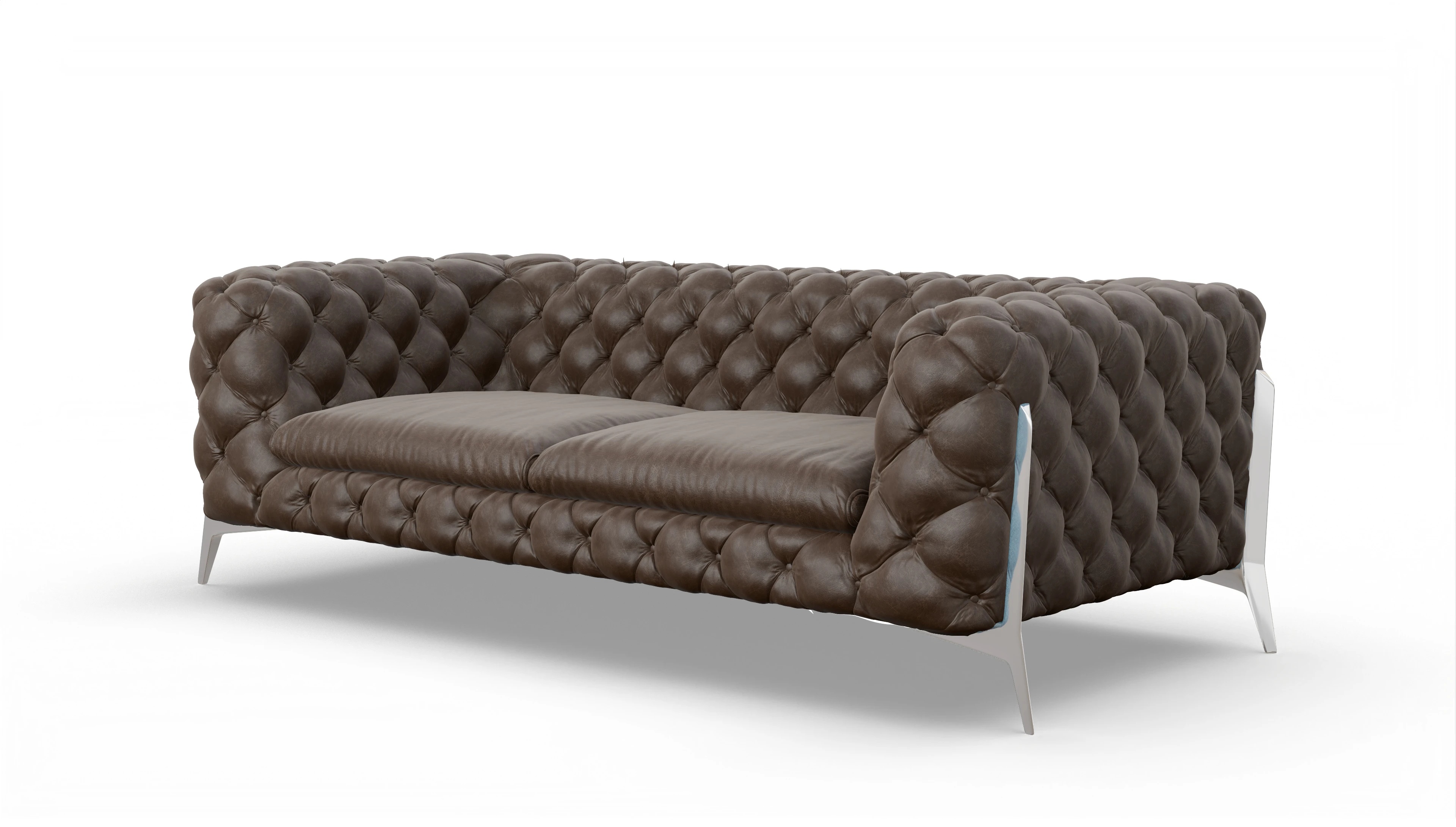 Ansicht des Produktes Juno 3-Sitzer in Leder braun