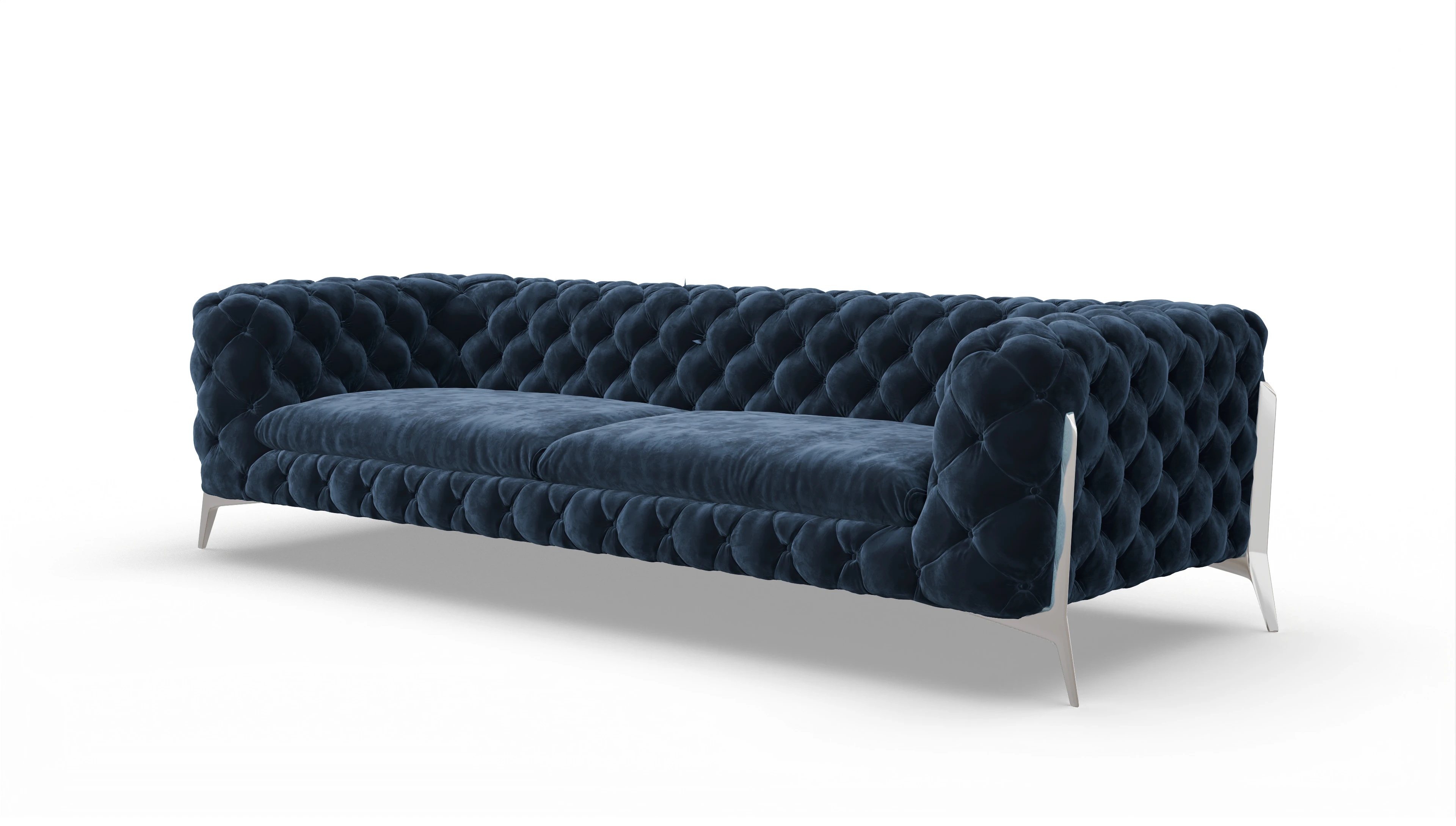 Ansicht des Produktes Juno 4,5-Sitzer in Samt blau