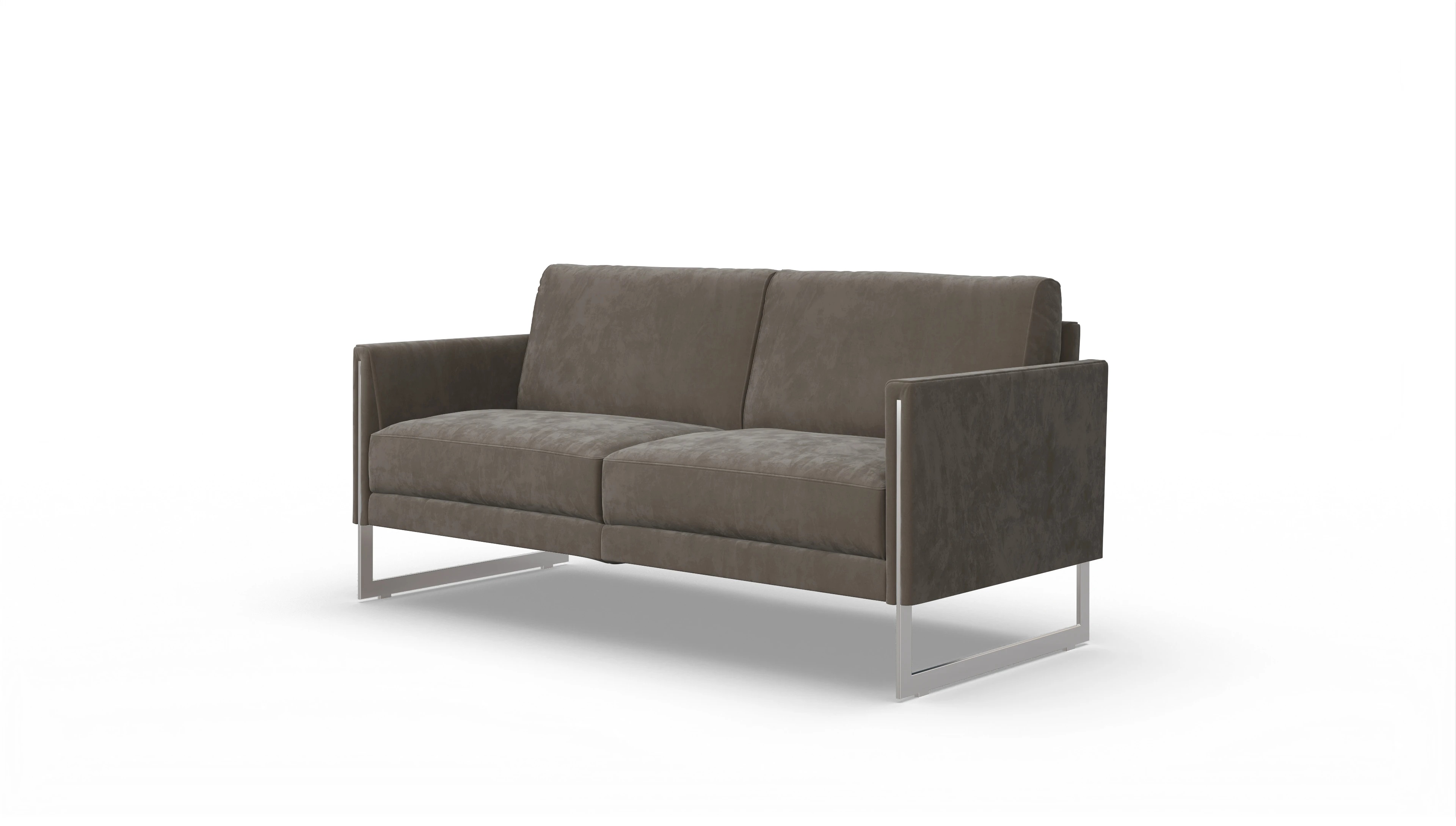 Ansicht des Produktes Nebbia 2-Sitzer in Samt braun