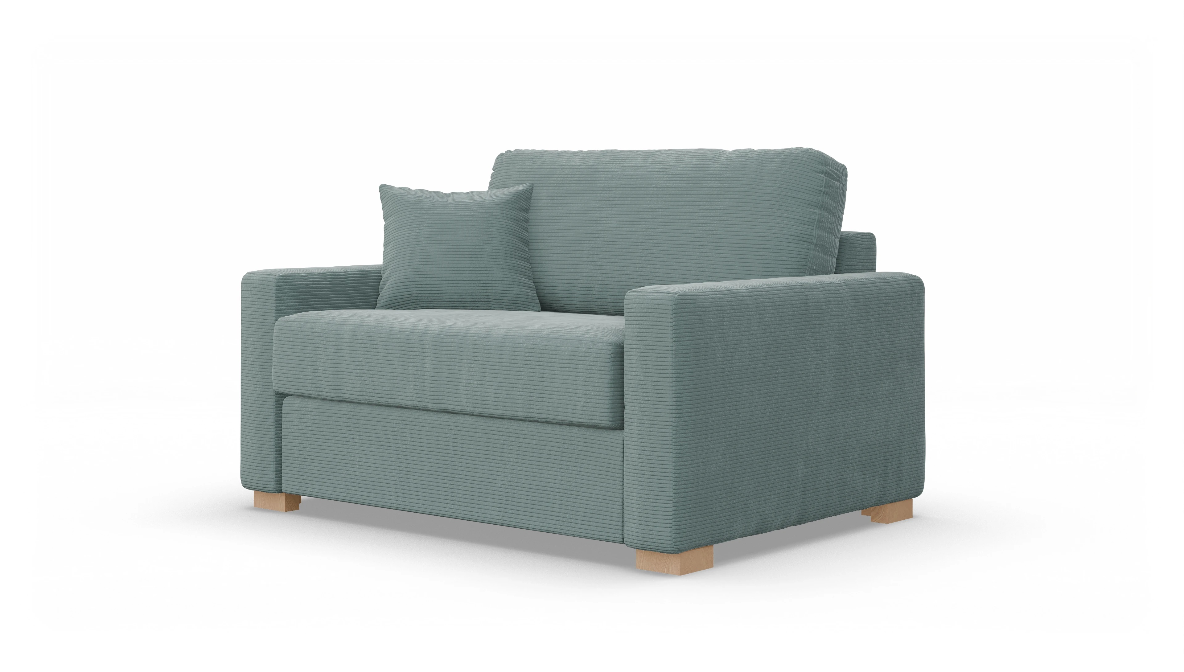 Ansicht des Produktes Christensen Sessel in Cord blau