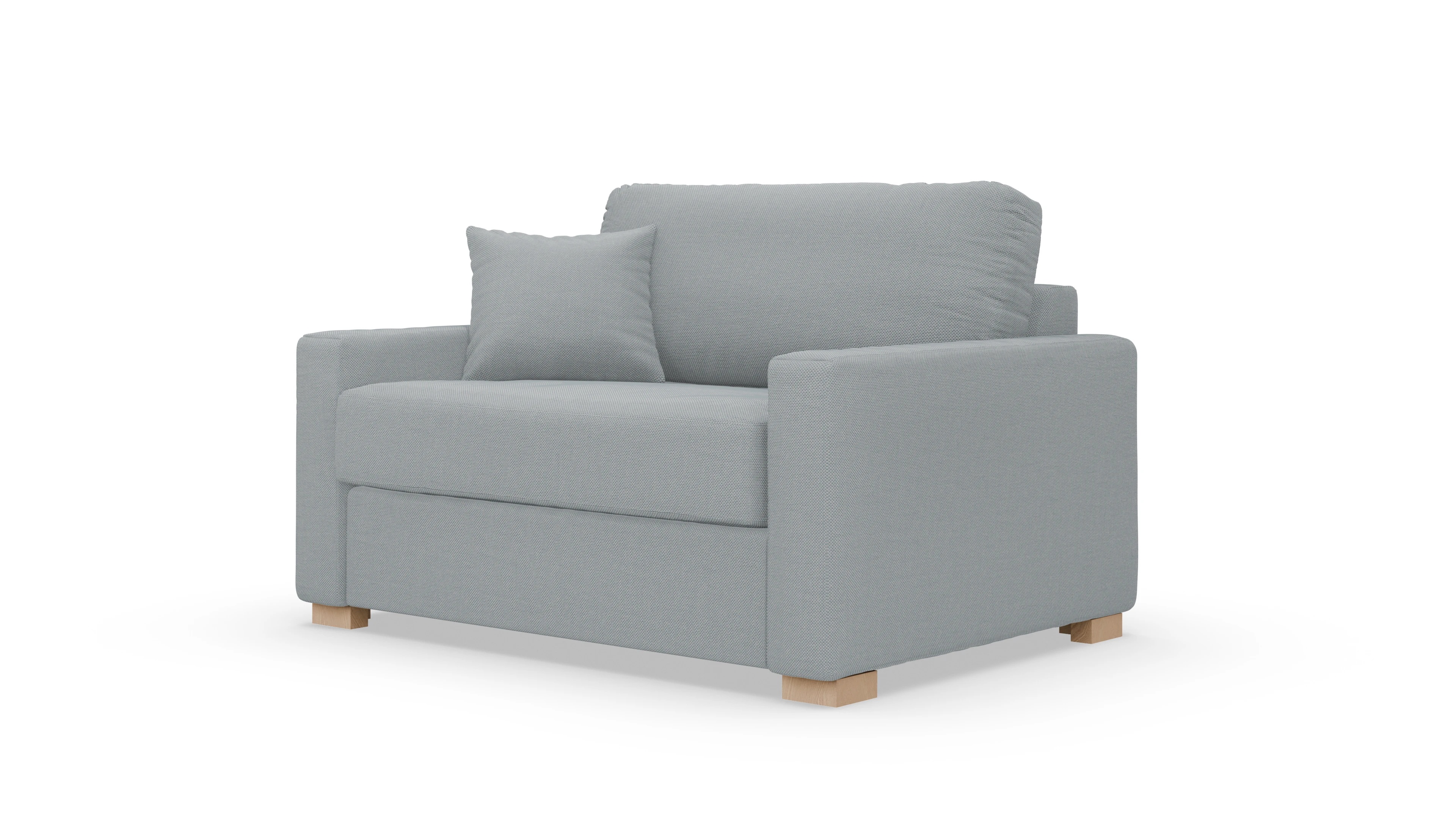 Schlafsessel Christensen Ansicht des Produktes Christensen Sessel in Stoff blau