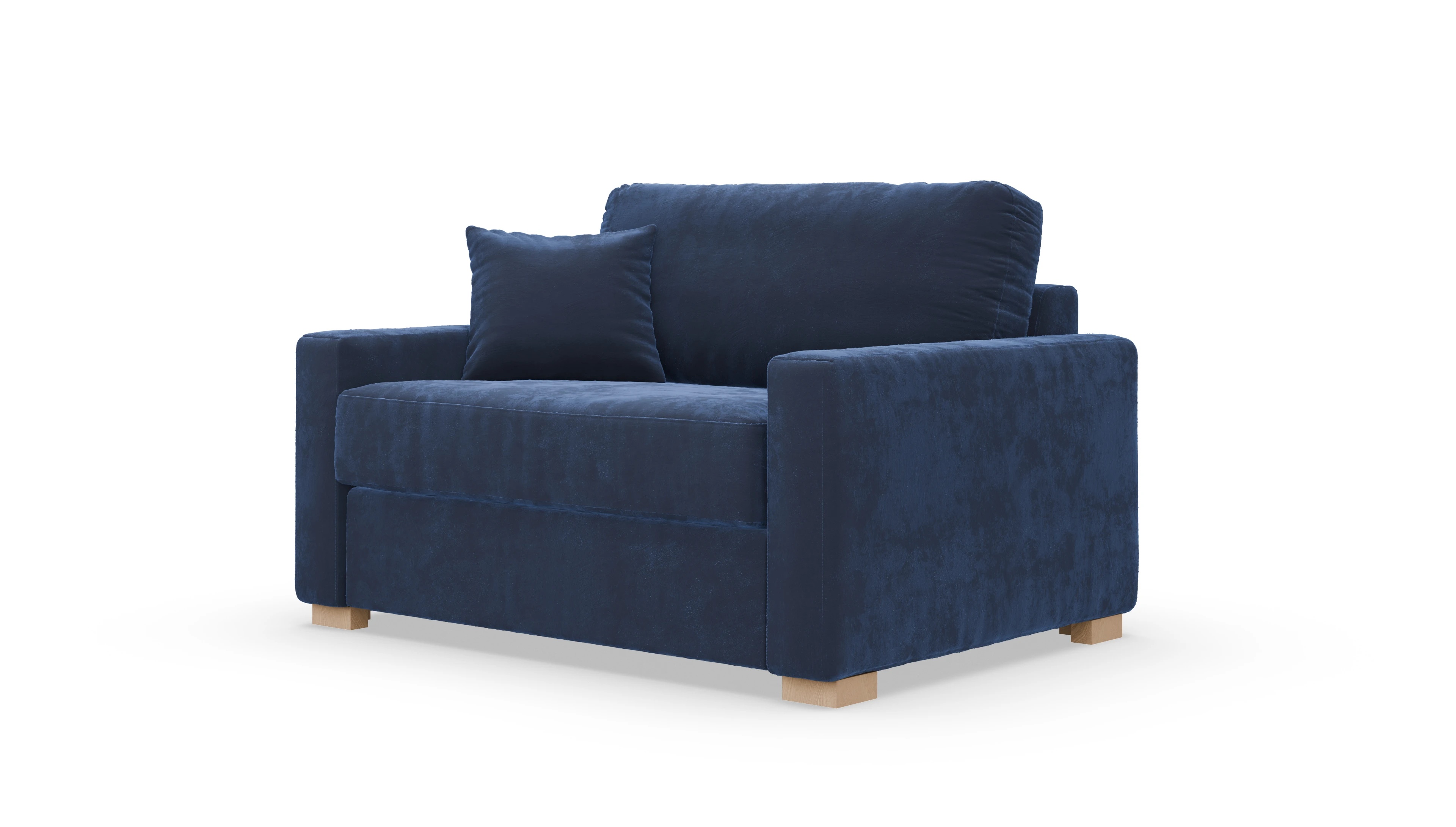 Ansicht des Produktes Christensen Sessel in Samt blau