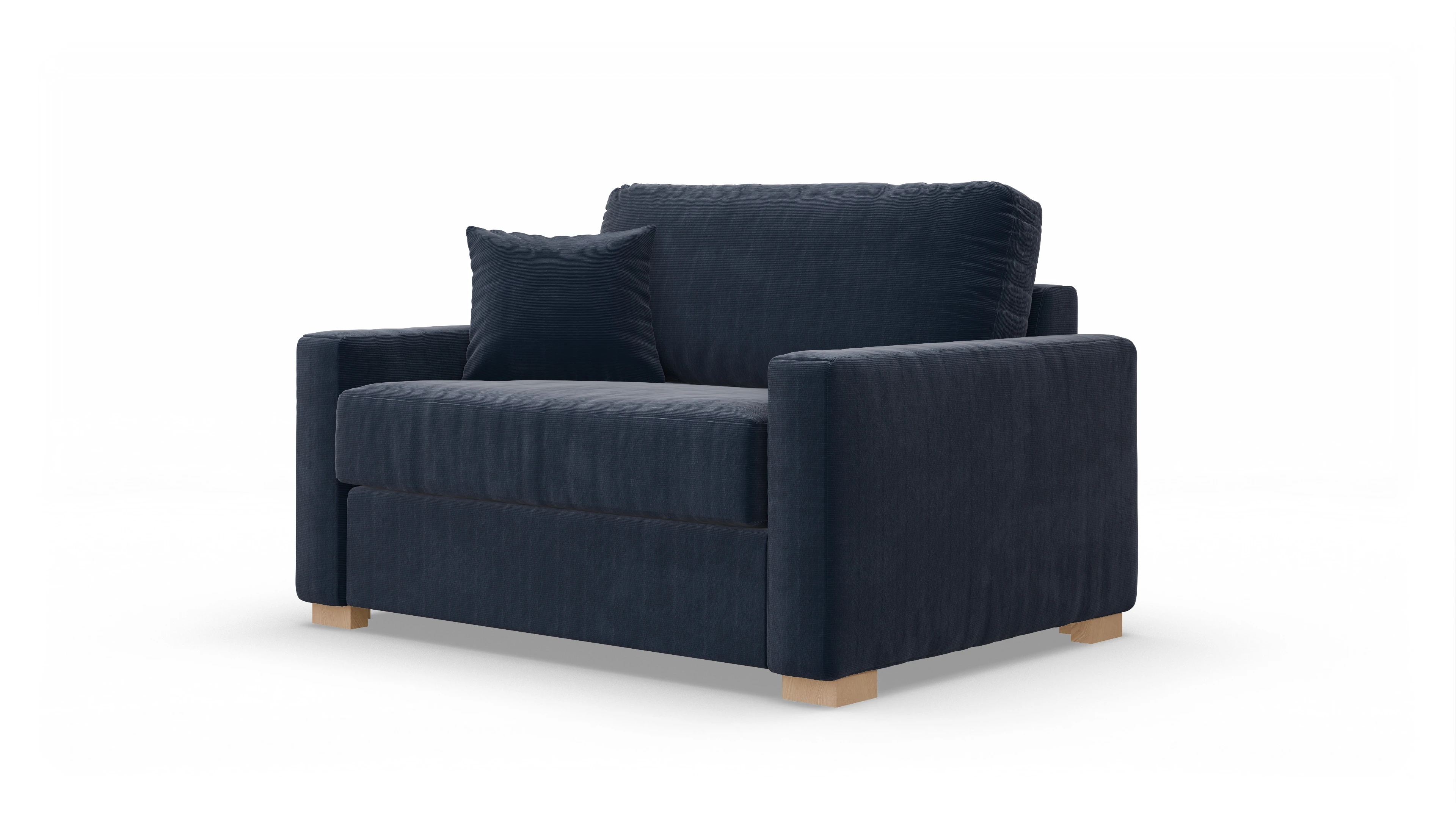 Ansicht des Produktes Christensen Sessel in Cord blau