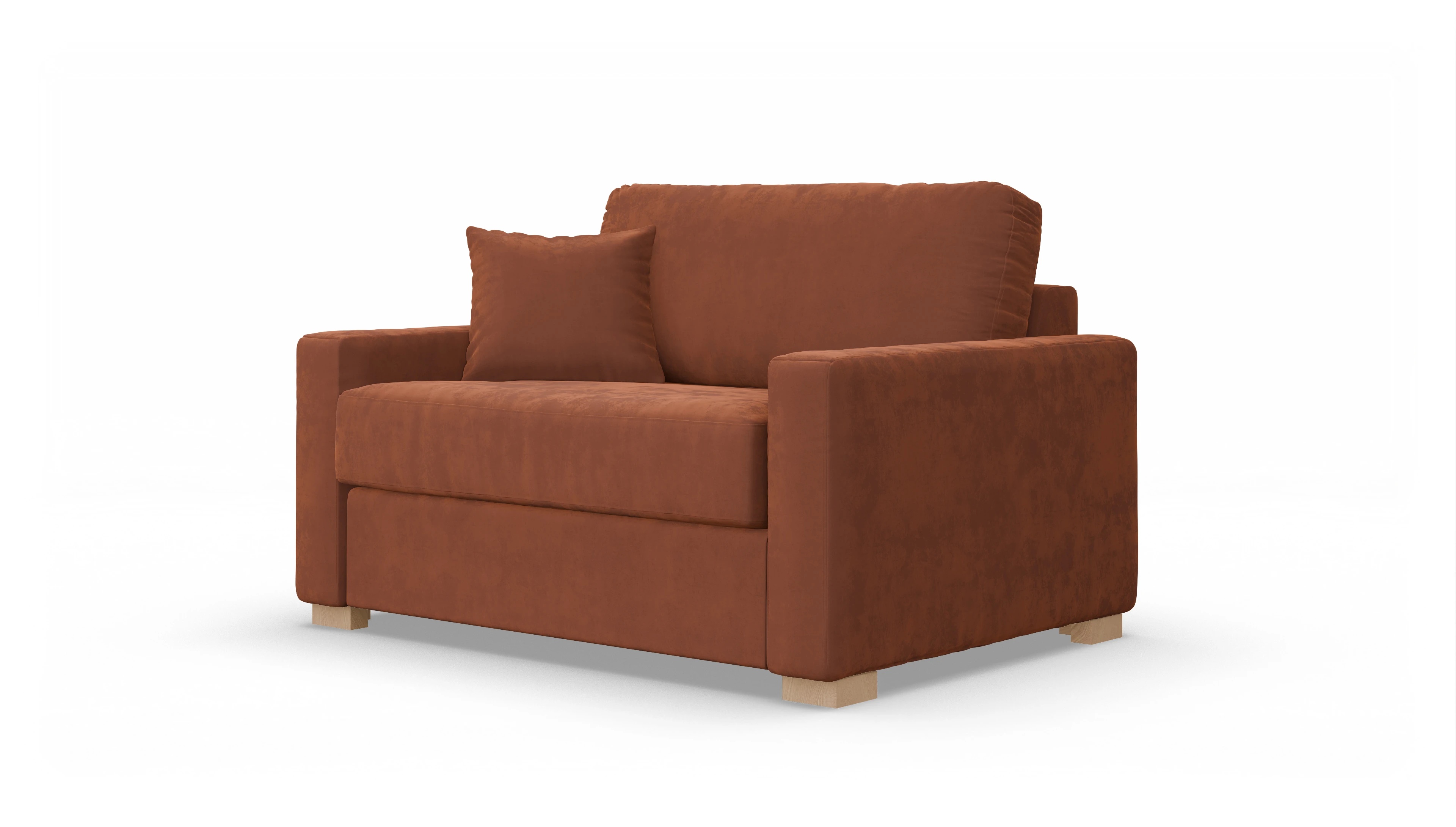 Ansicht des Produktes Christensen Sessel in Samt orange