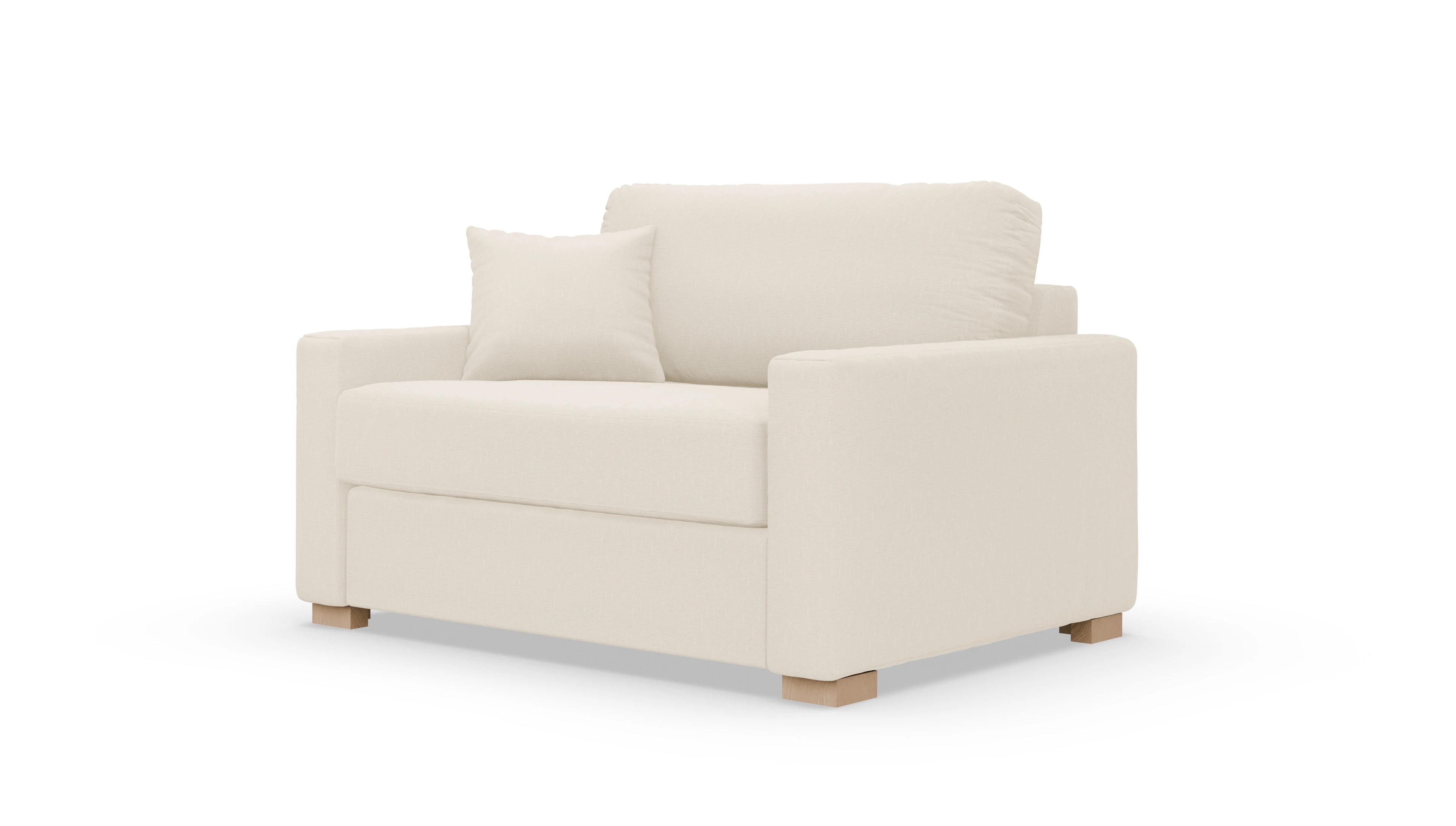 Schlafsessel Christensen Ansicht des Produktes Christensen Sessel in Stoff weiß