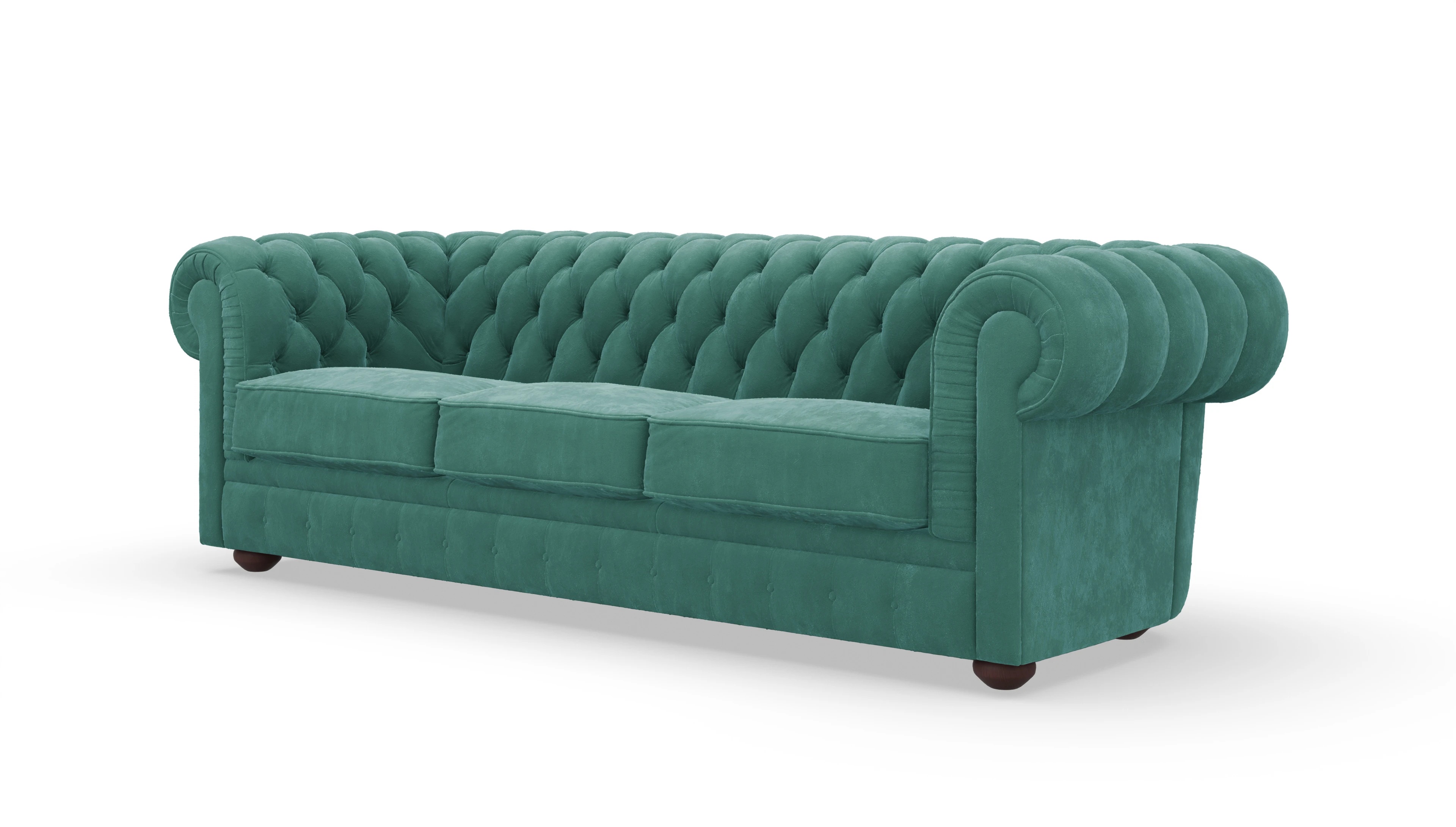 Ansicht des Produktes Chester1 3-Sitzer in Samt grün
