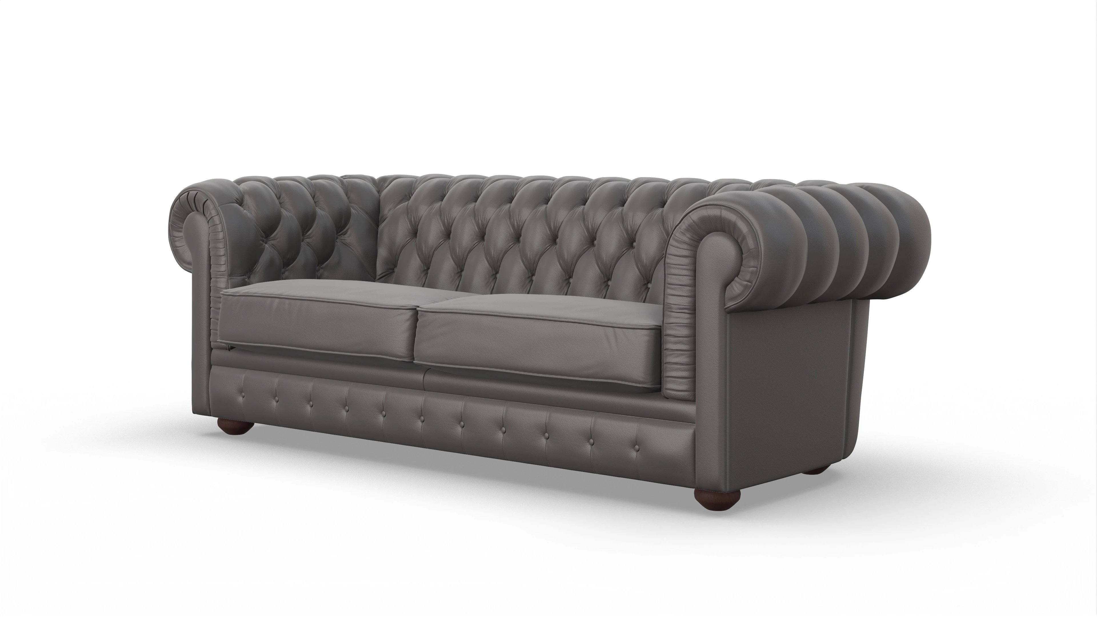 Ansicht des Produktes Chester1 2,5-Sitzer in Leder grau