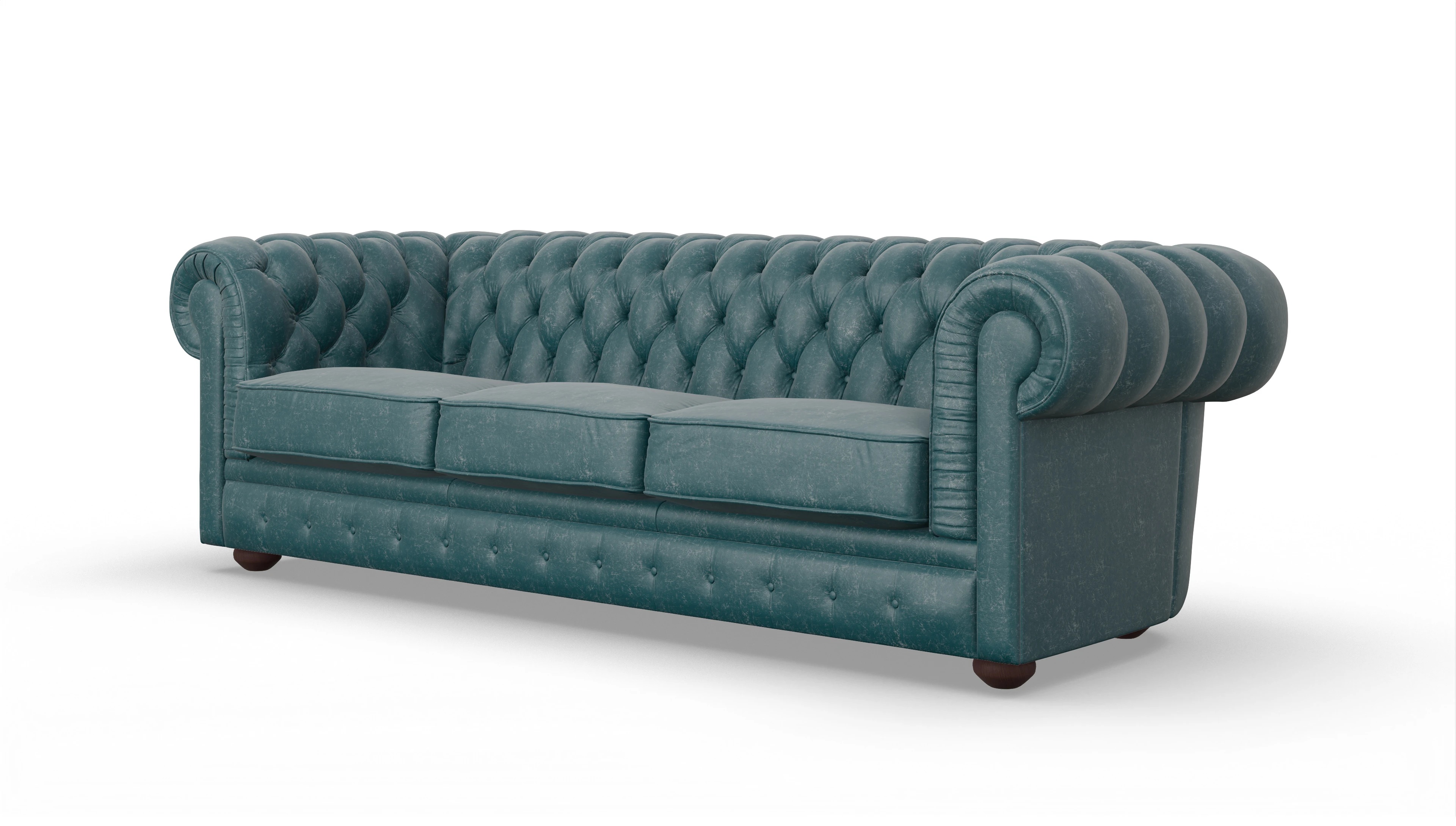 Ansicht des Produktes Chester1 3-Sitzer in Leder blau