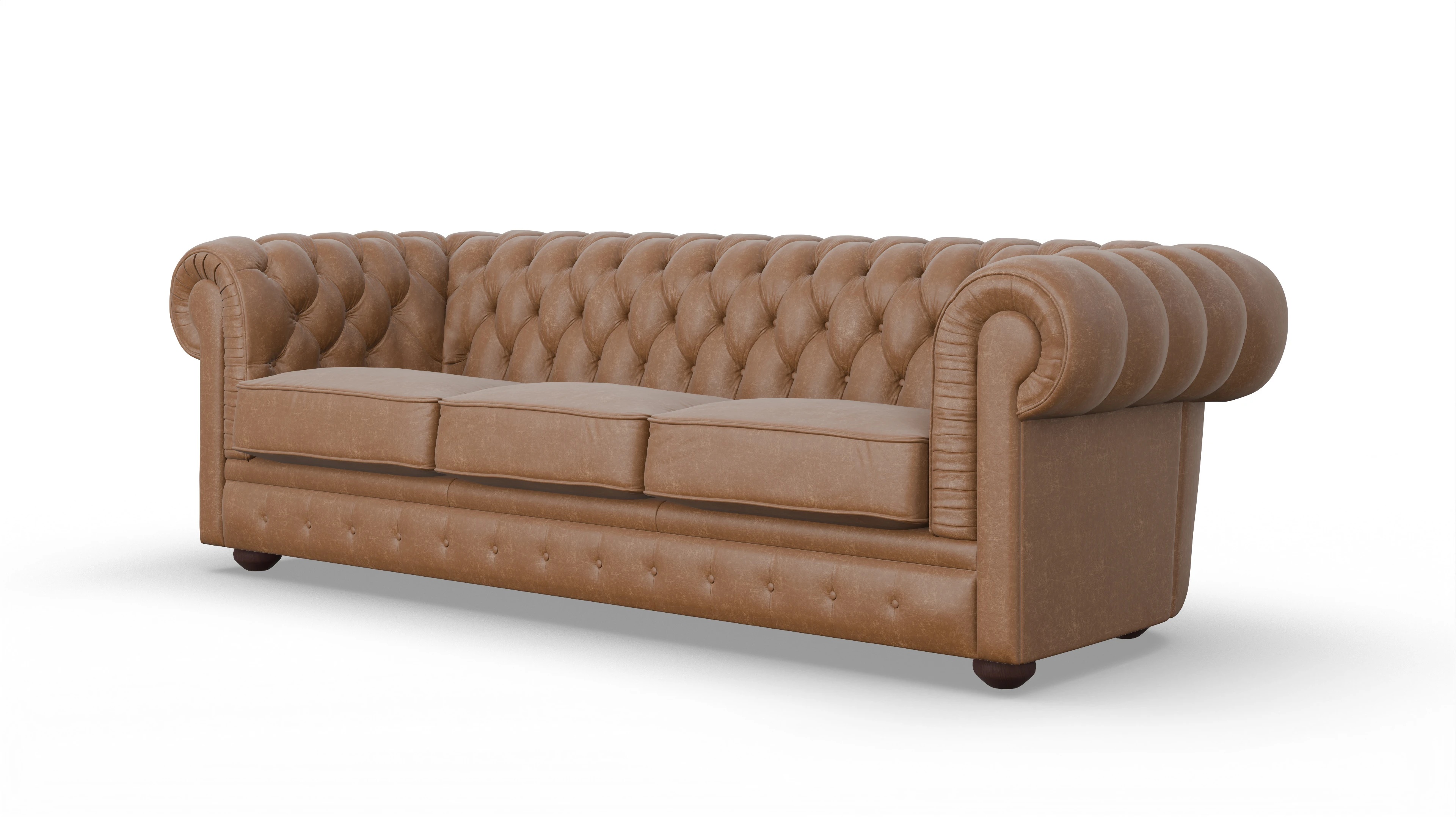 Ansicht des Produktes Chester1 3-Sitzer in Leder braun