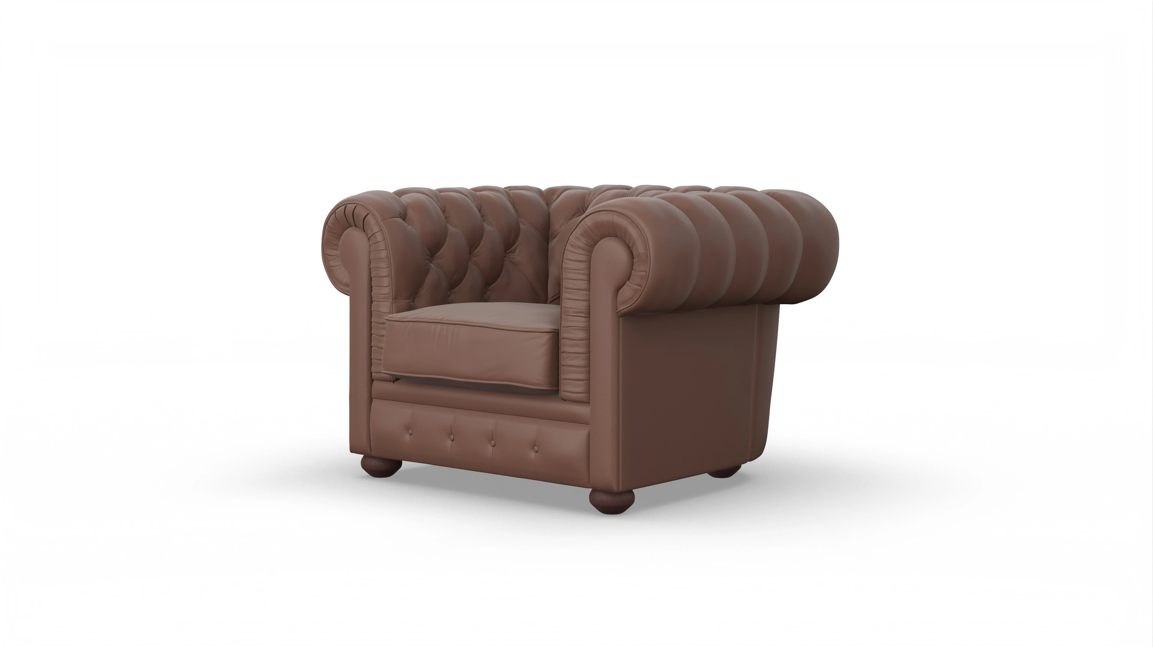 Ansicht des Produktes Chester1 Sessel in Leder braun