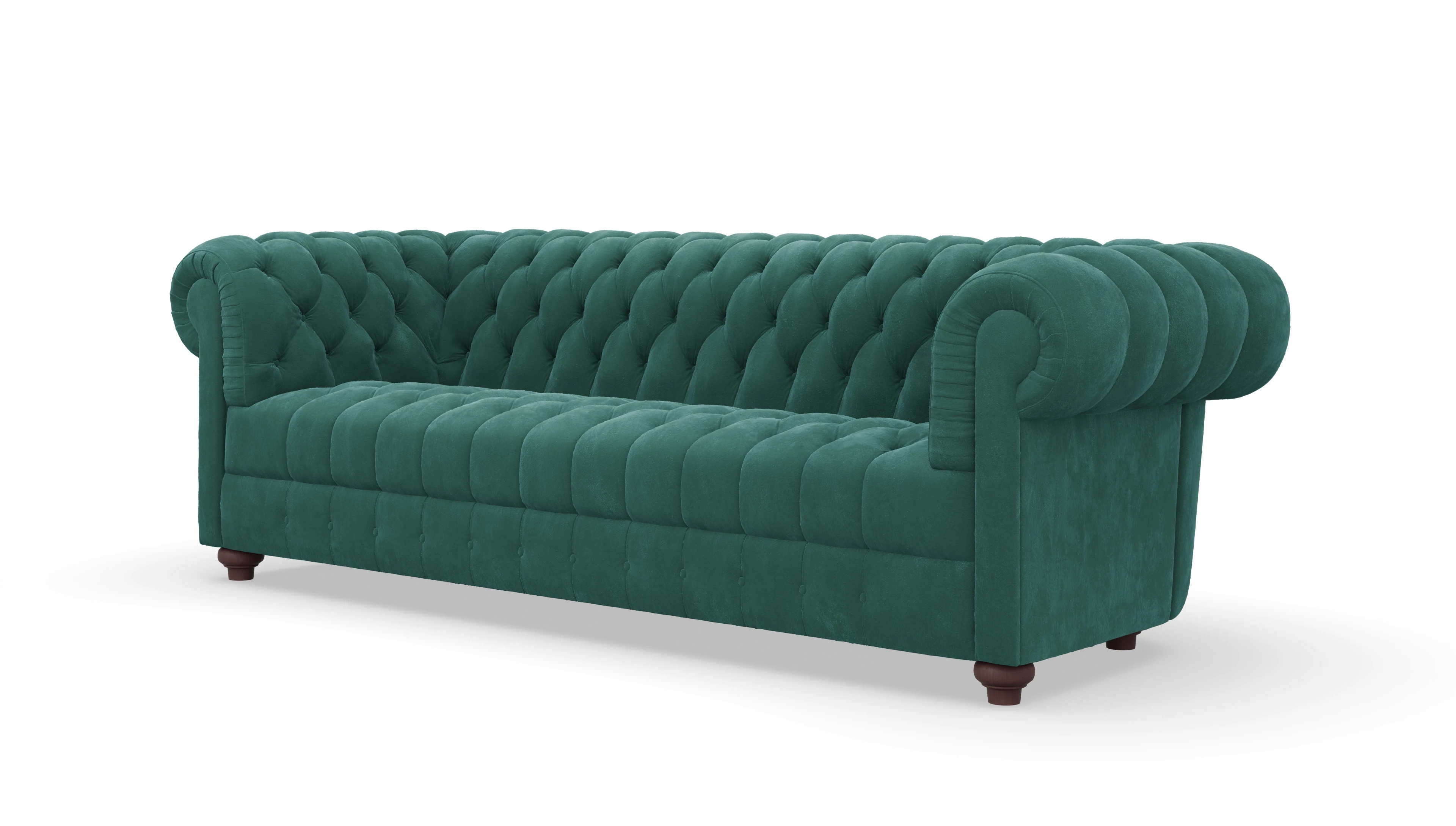 Ansicht des Produktes Chester2 3-Sitzer in Samt grün