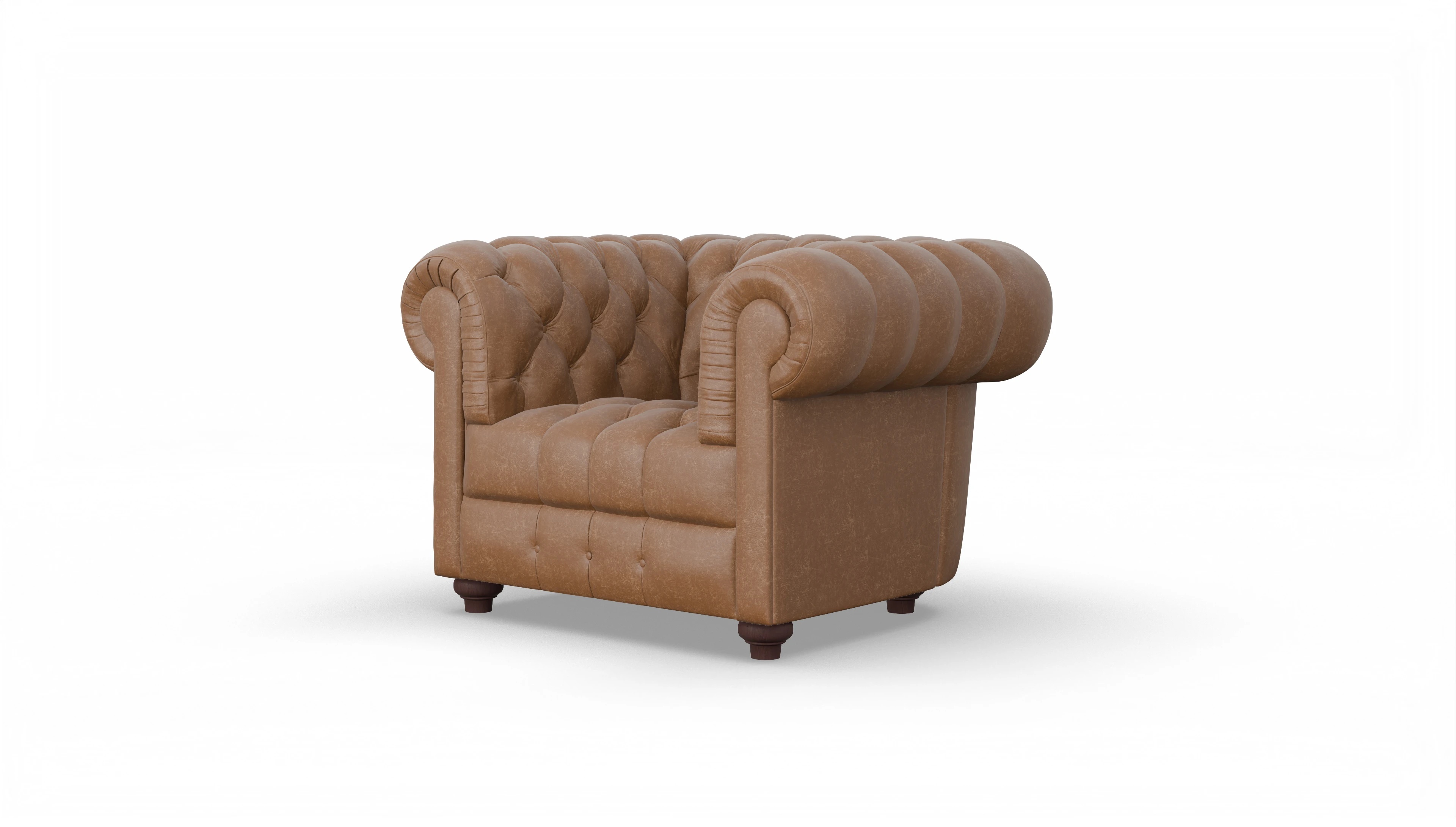 Ansicht des Produktes Chester2 Sessel in Leder braun