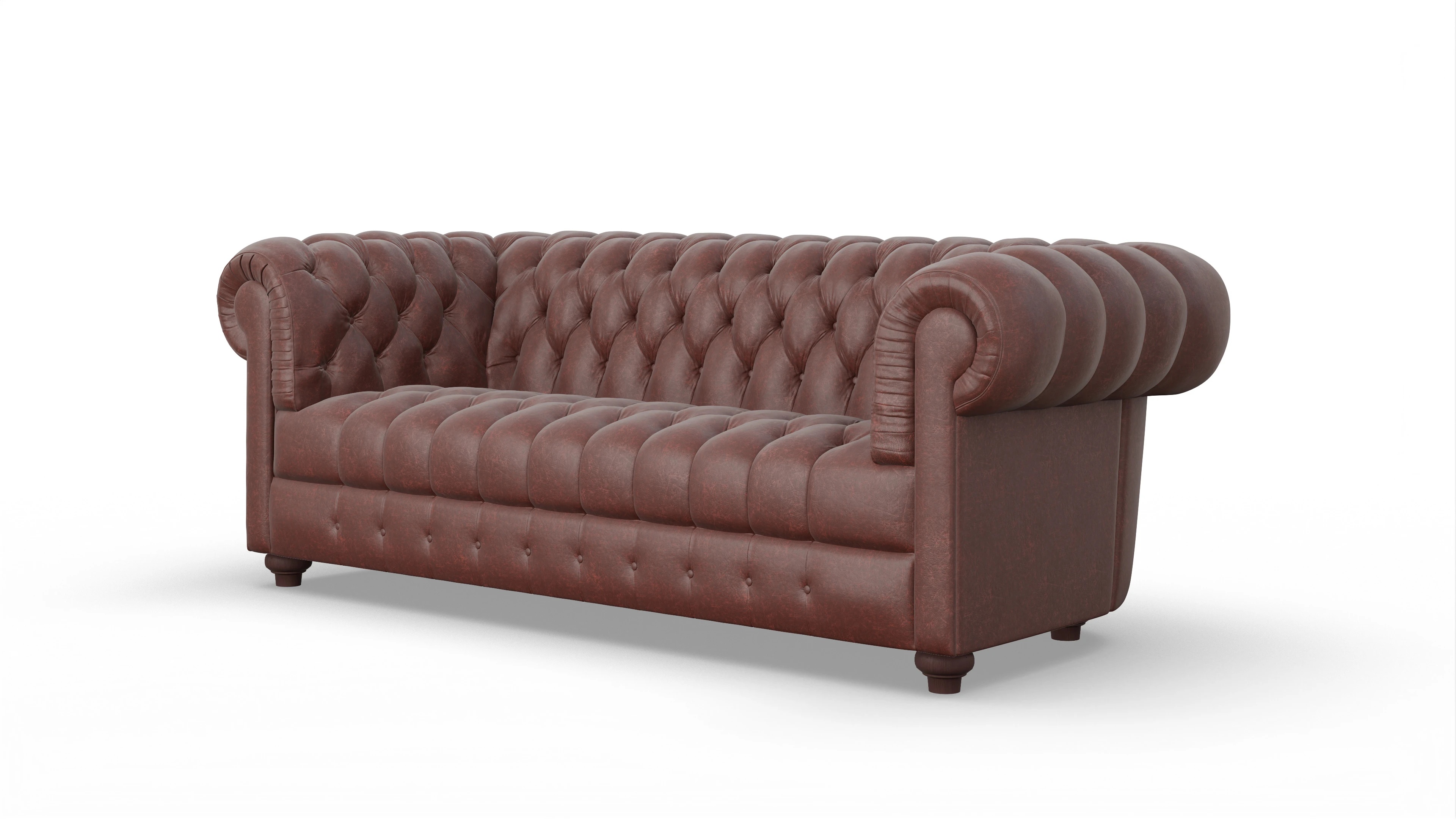 Ansicht des Produktes Chester2 2,5-Sitzer in Leder rot