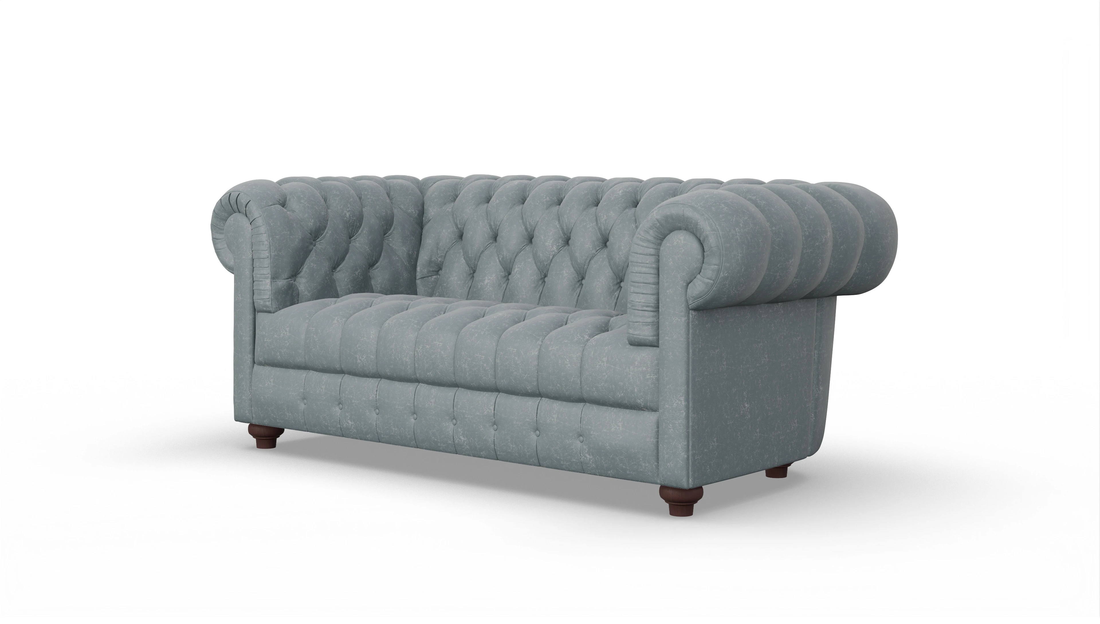 Ansicht des Produktes Chester2 2-Sitzer in Leder blau