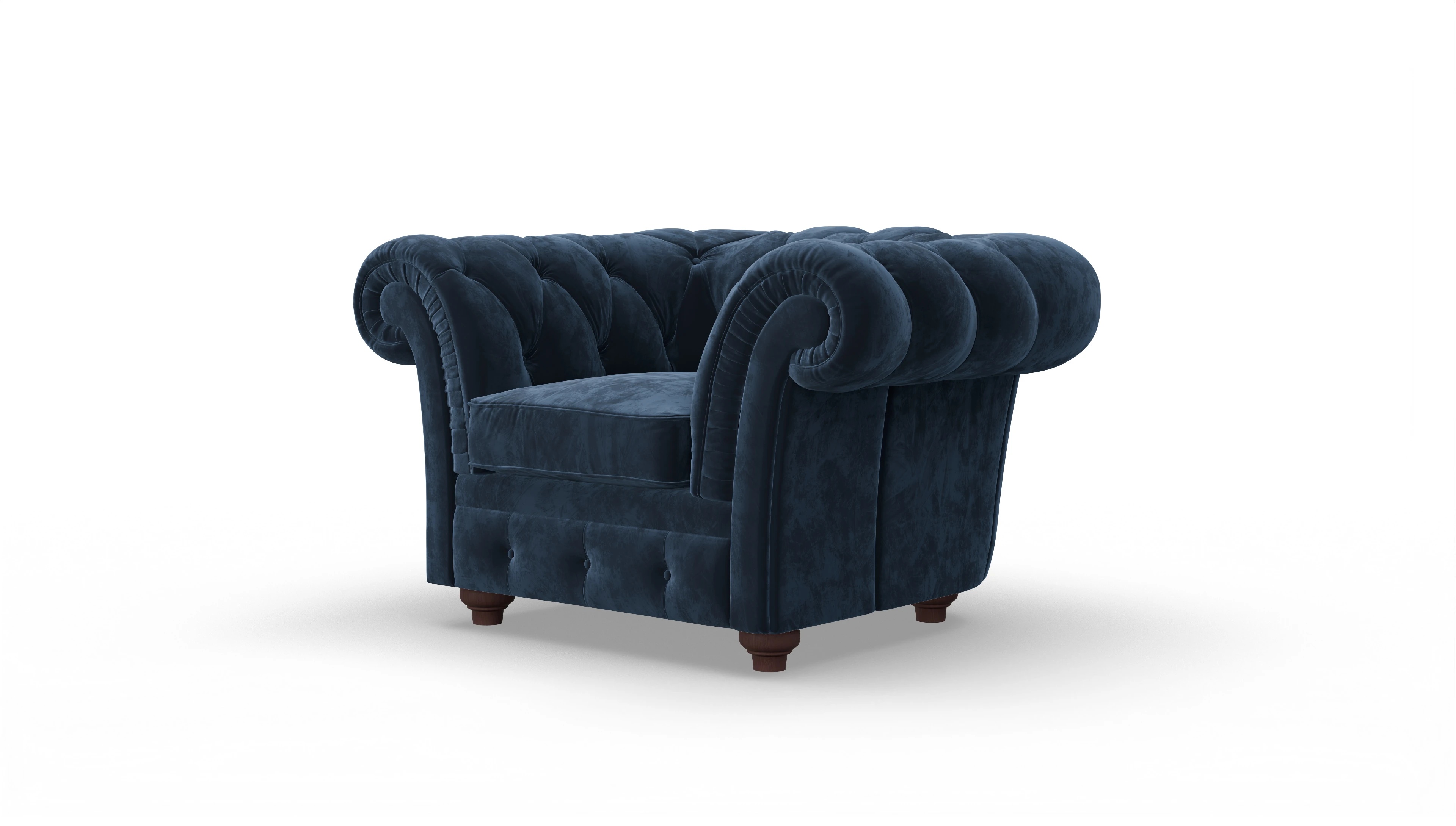 Ansicht des Produktes VIP Sessel in Samt blau