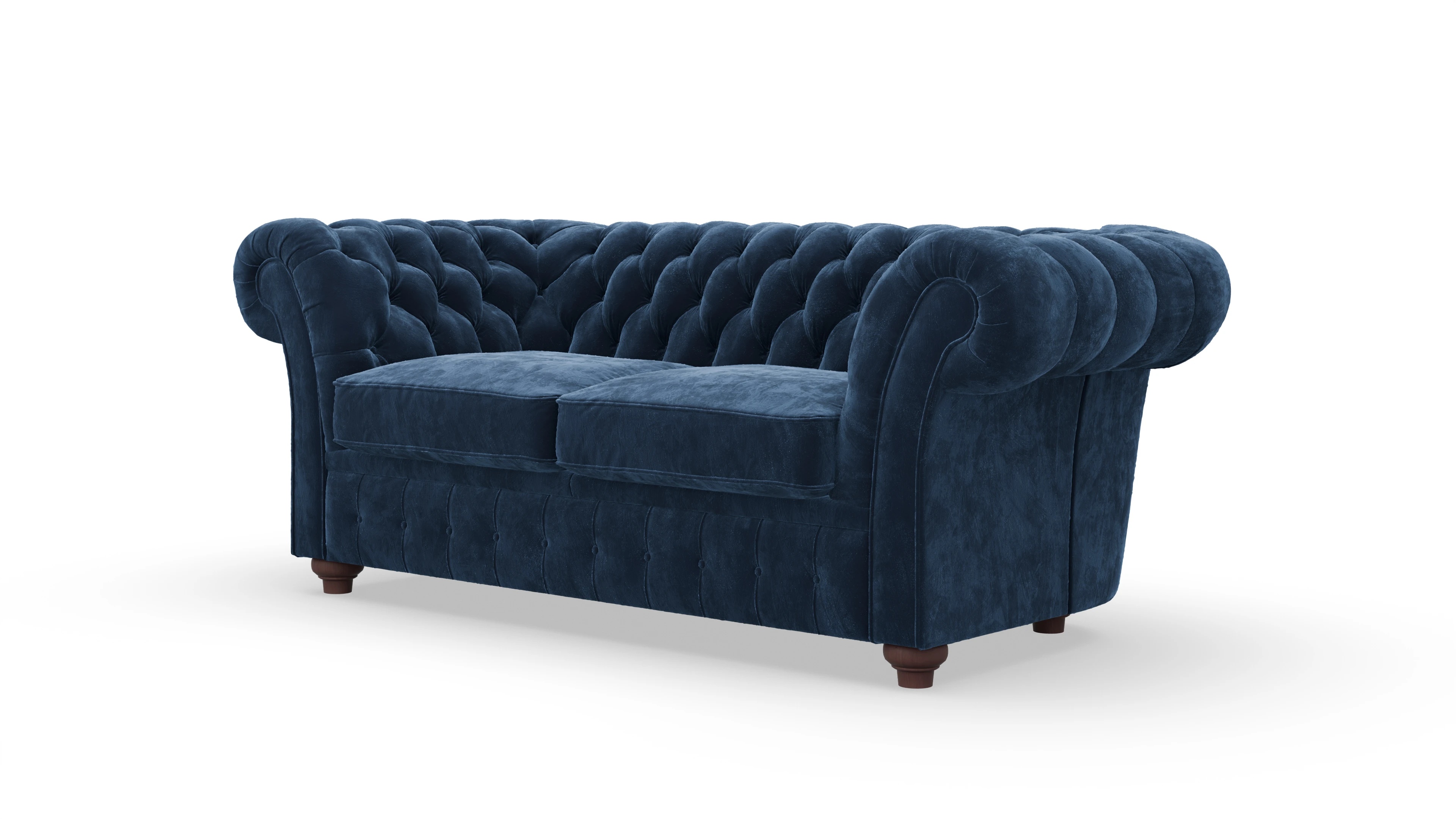 Ansicht des Produktes Duse 2-Sitzer in Samt blau