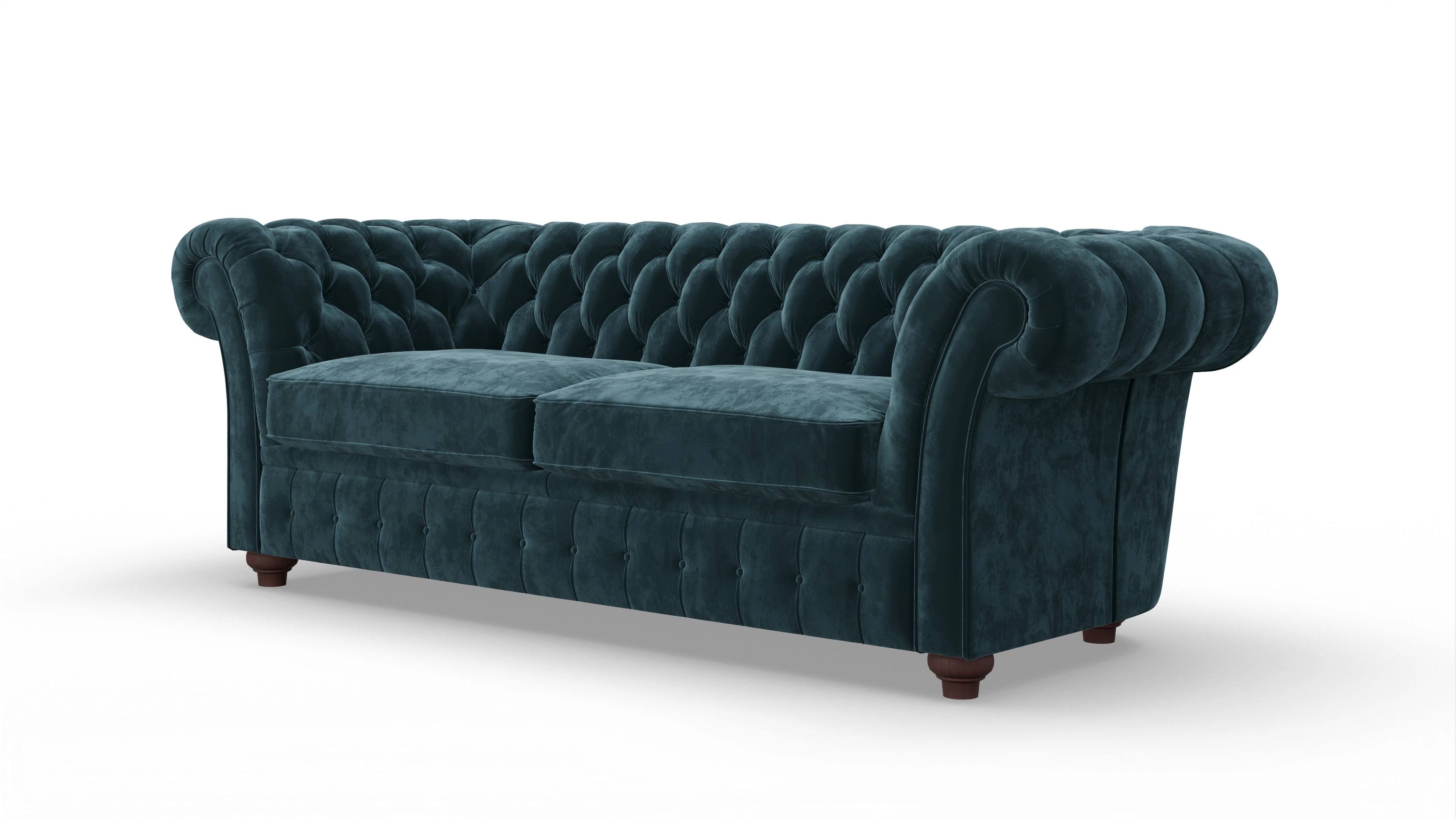 Ansicht des Produktes Duse 2,5-Sitzer in Samt blau