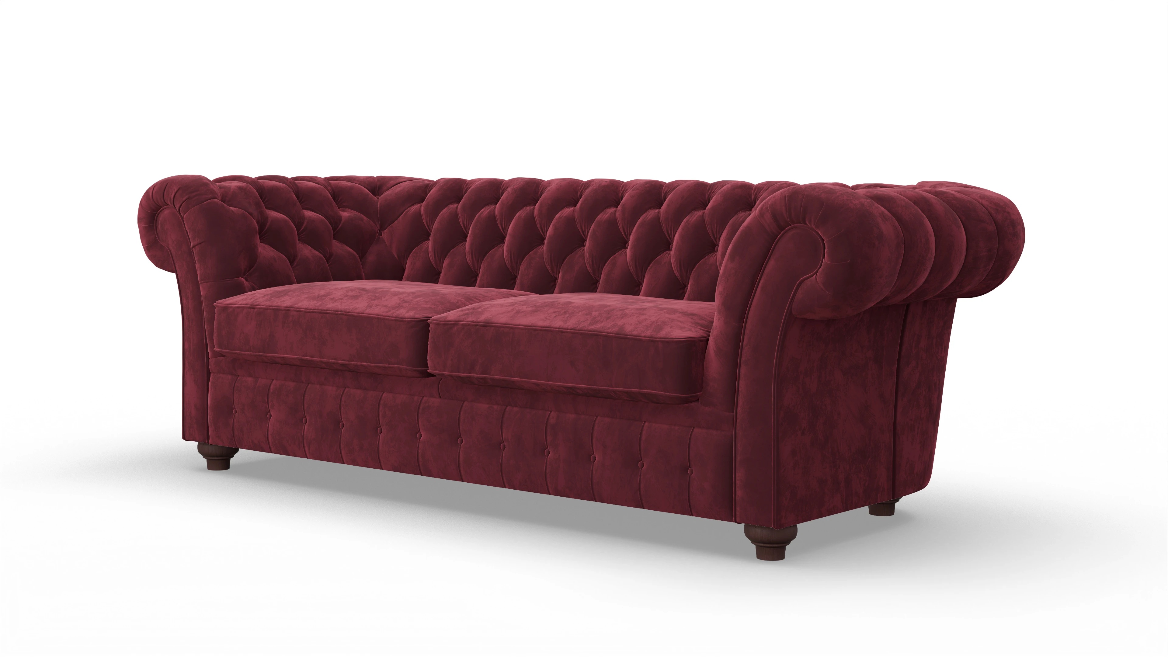 Ansicht des Produktes Duse 2,5-Sitzer in Samt rot