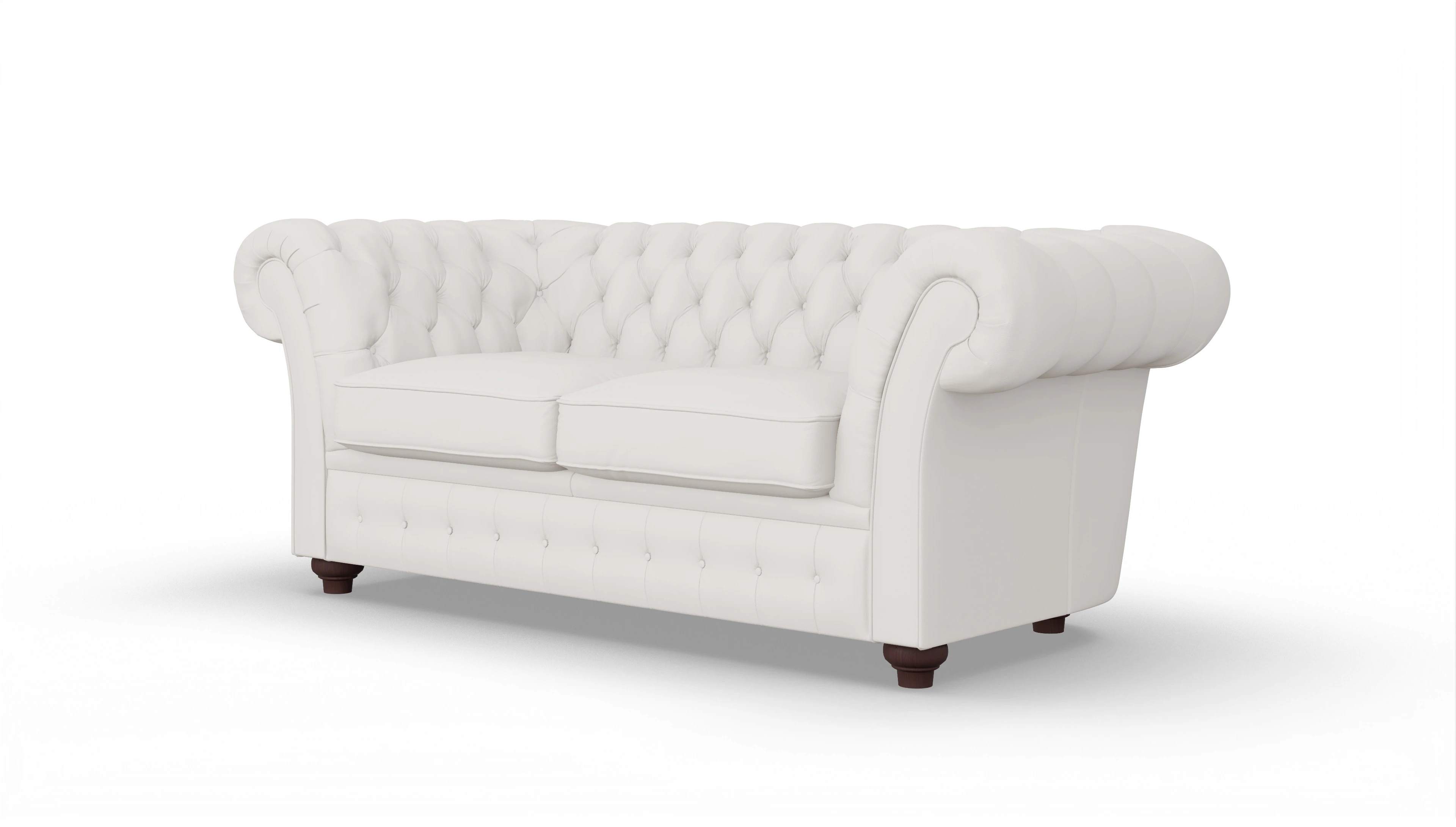 Ansicht des Produktes Duse 2-Sitzer in Leder weiß