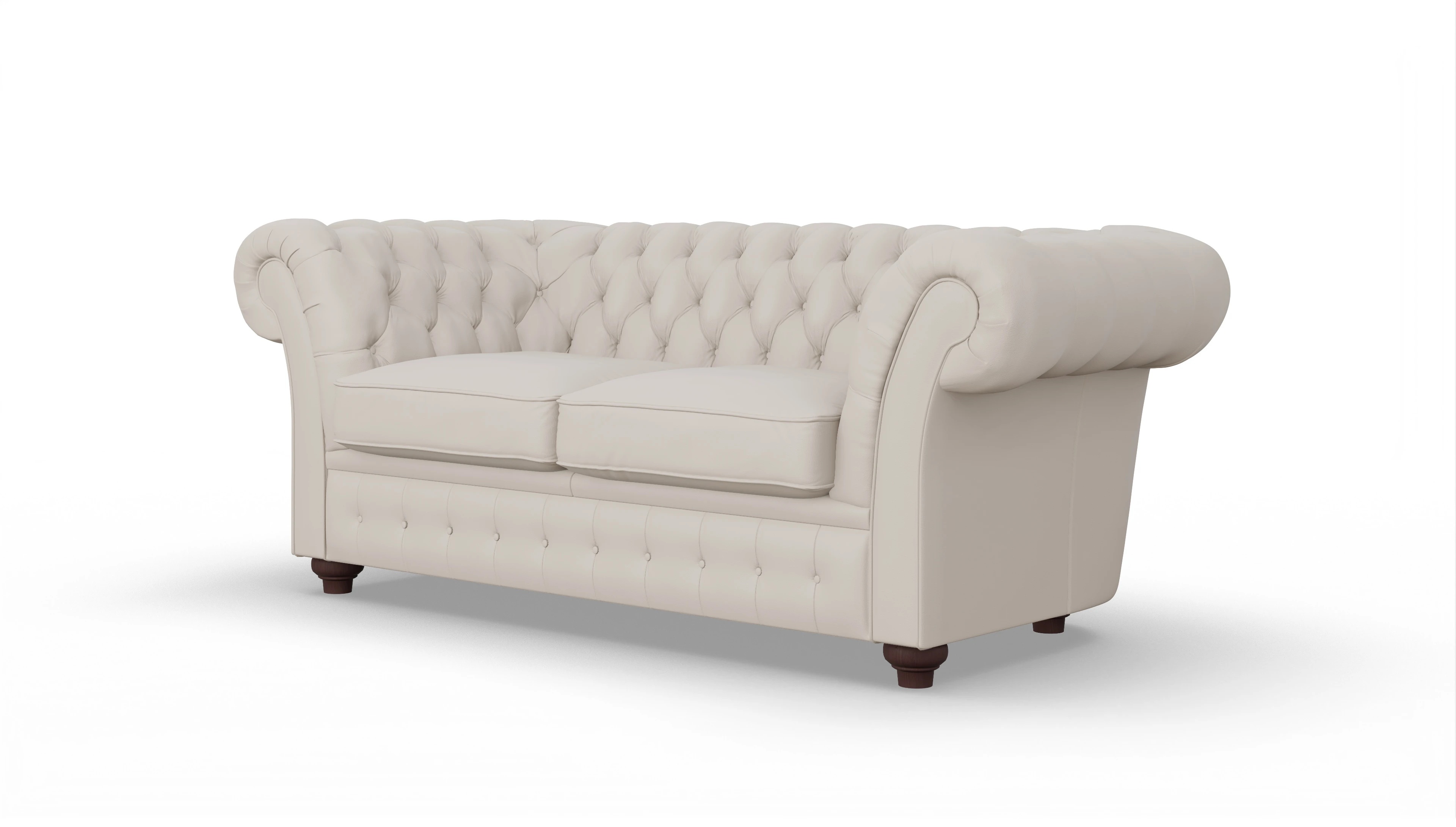 Ansicht des Produktes Duse 2-Sitzer in Leder weiß