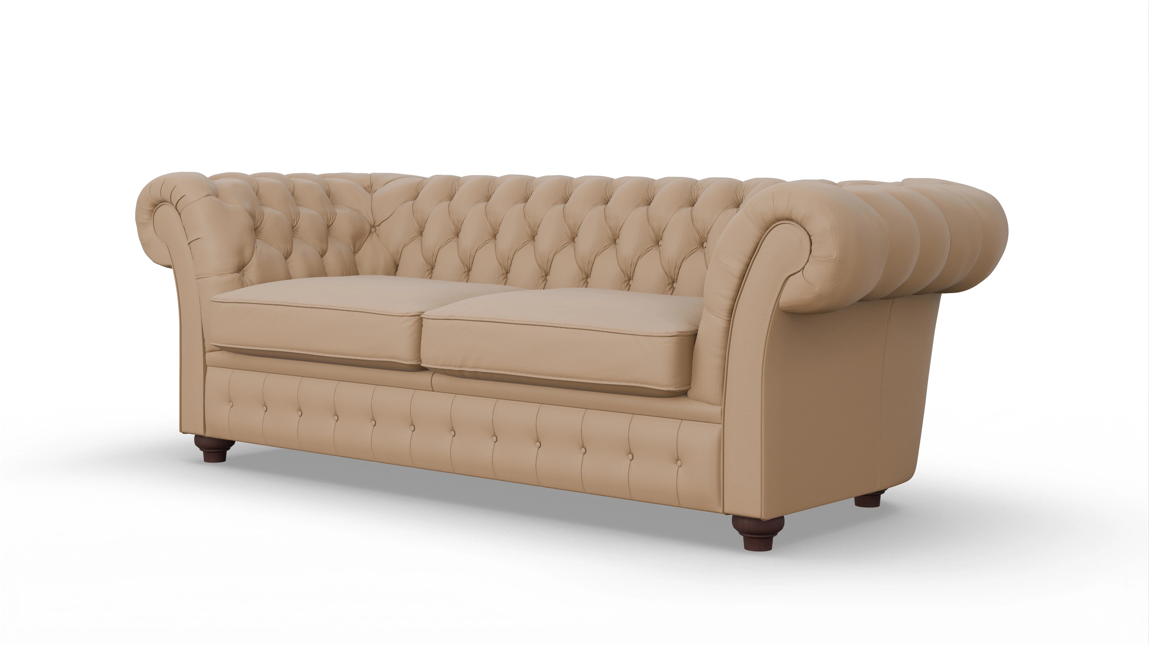 Ansicht des Produktes Duse 2,5-Sitzer in Leder beige