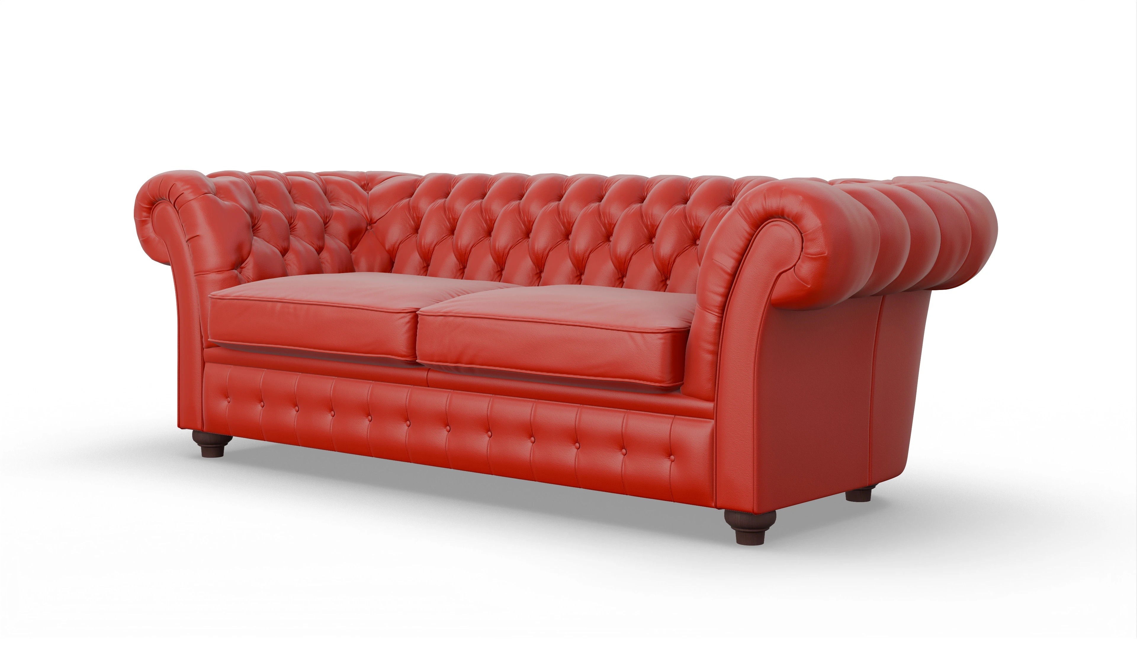 Ansicht des Produktes Duse 2,5-Sitzer in Leder rot