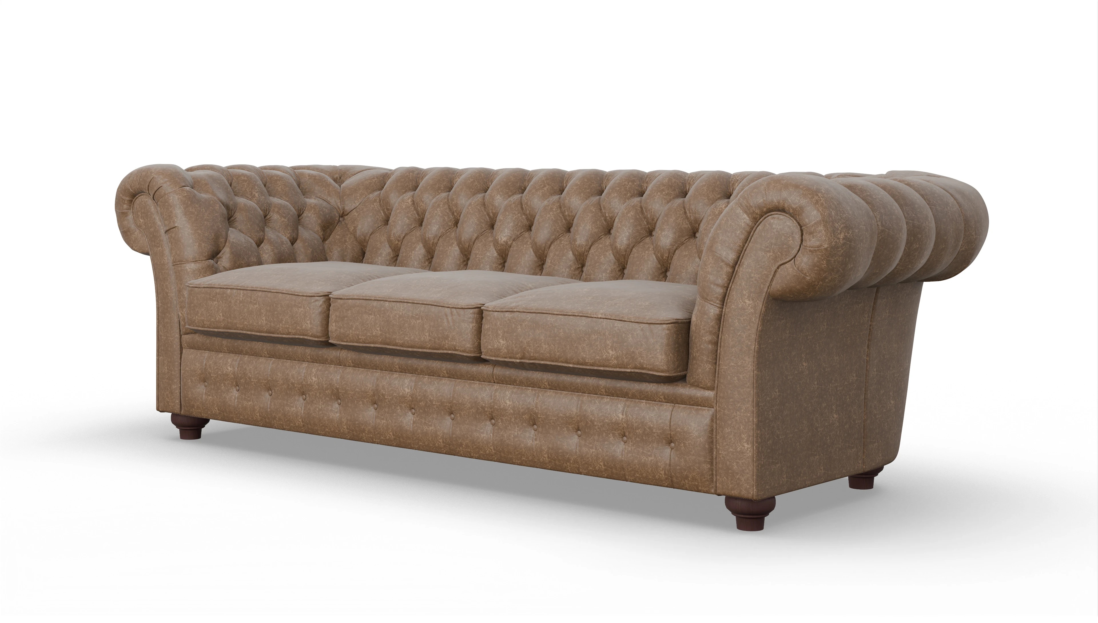 Ansicht des Produktes Duse 3-Sitzer in Leder beige