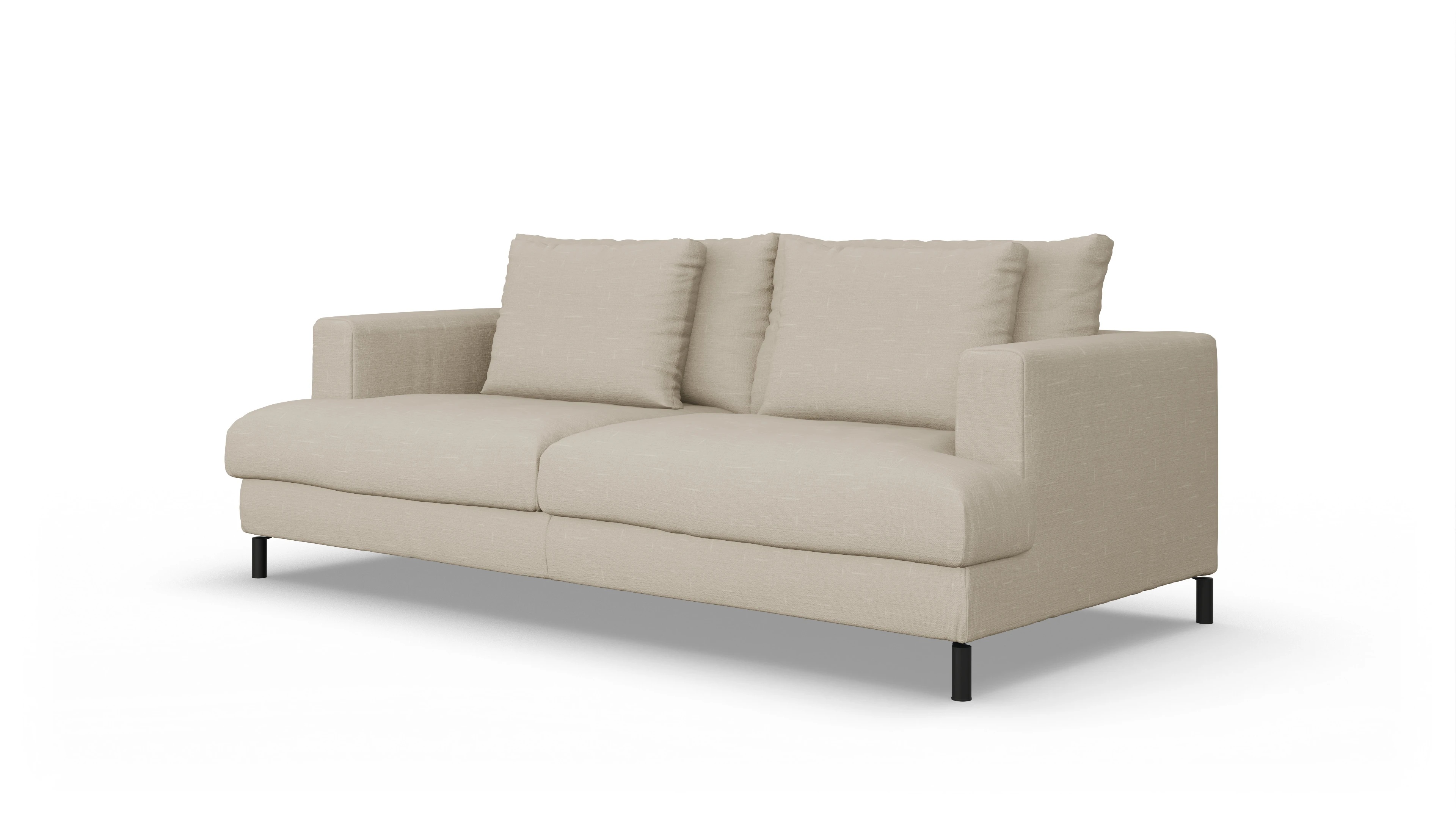 Ansicht des Produktes Faro 3-Sitzer in Stoff beige