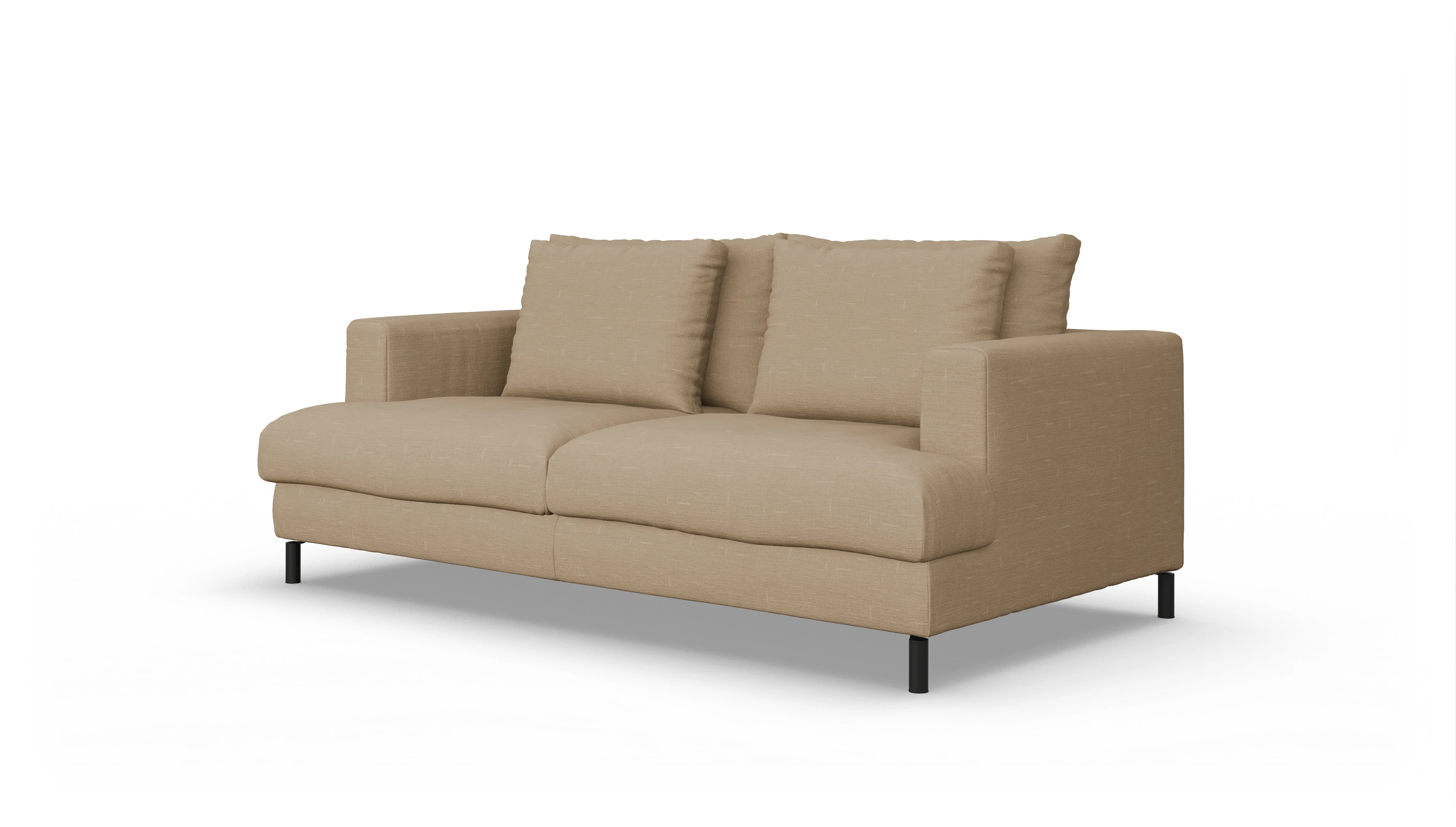 Ansicht des Produktes Faro 2,5-Sitzer in Stoff braun