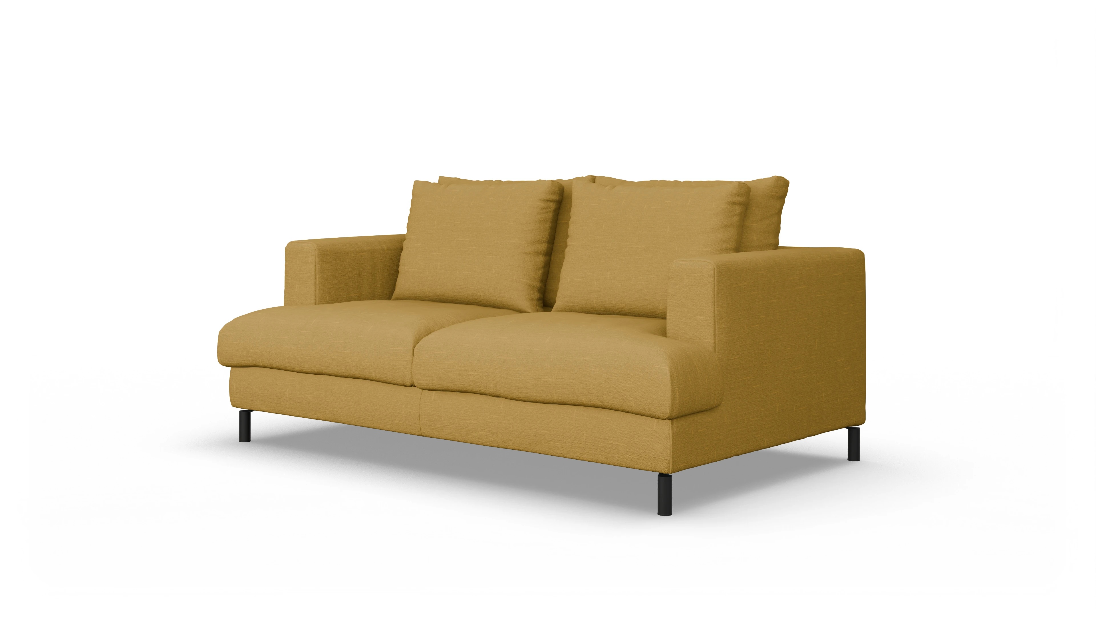 Ansicht des Produktes Faro 2-Sitzer in Stoff gelb