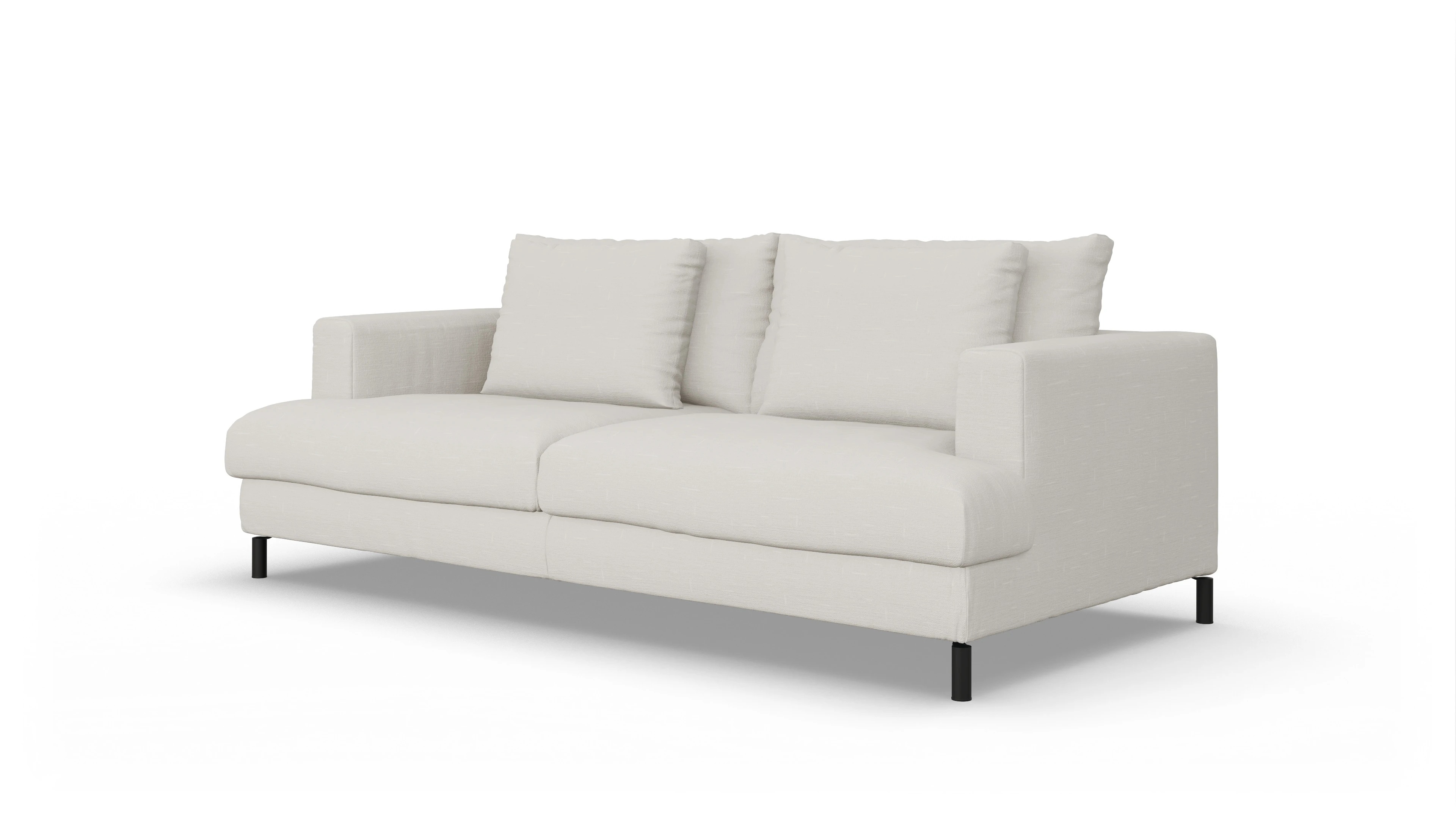 Ansicht des Produktes Faro 3-Sitzer in Stoff weiß