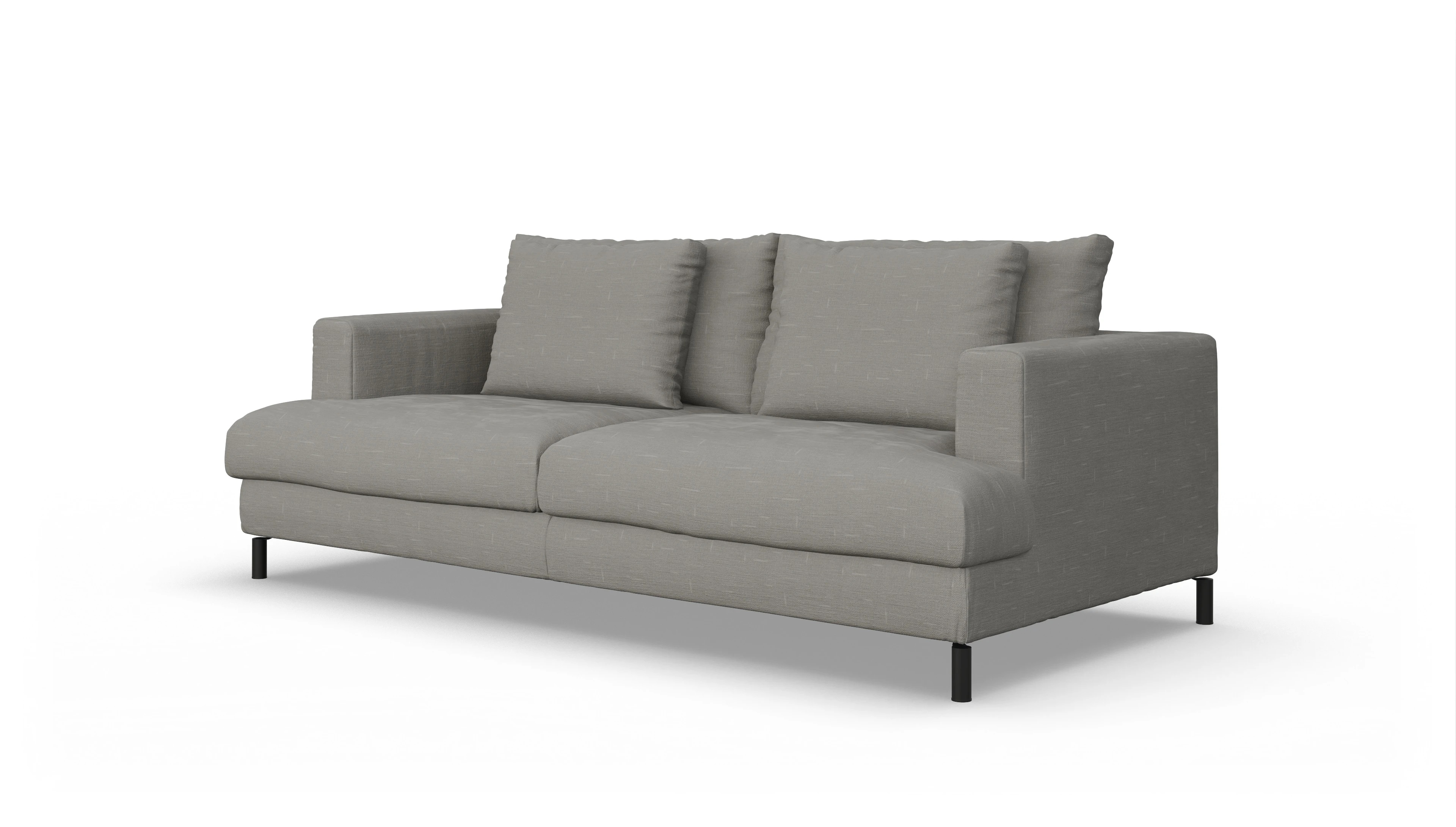 Ansicht des Produktes Faro 3-Sitzer in Stoff grau