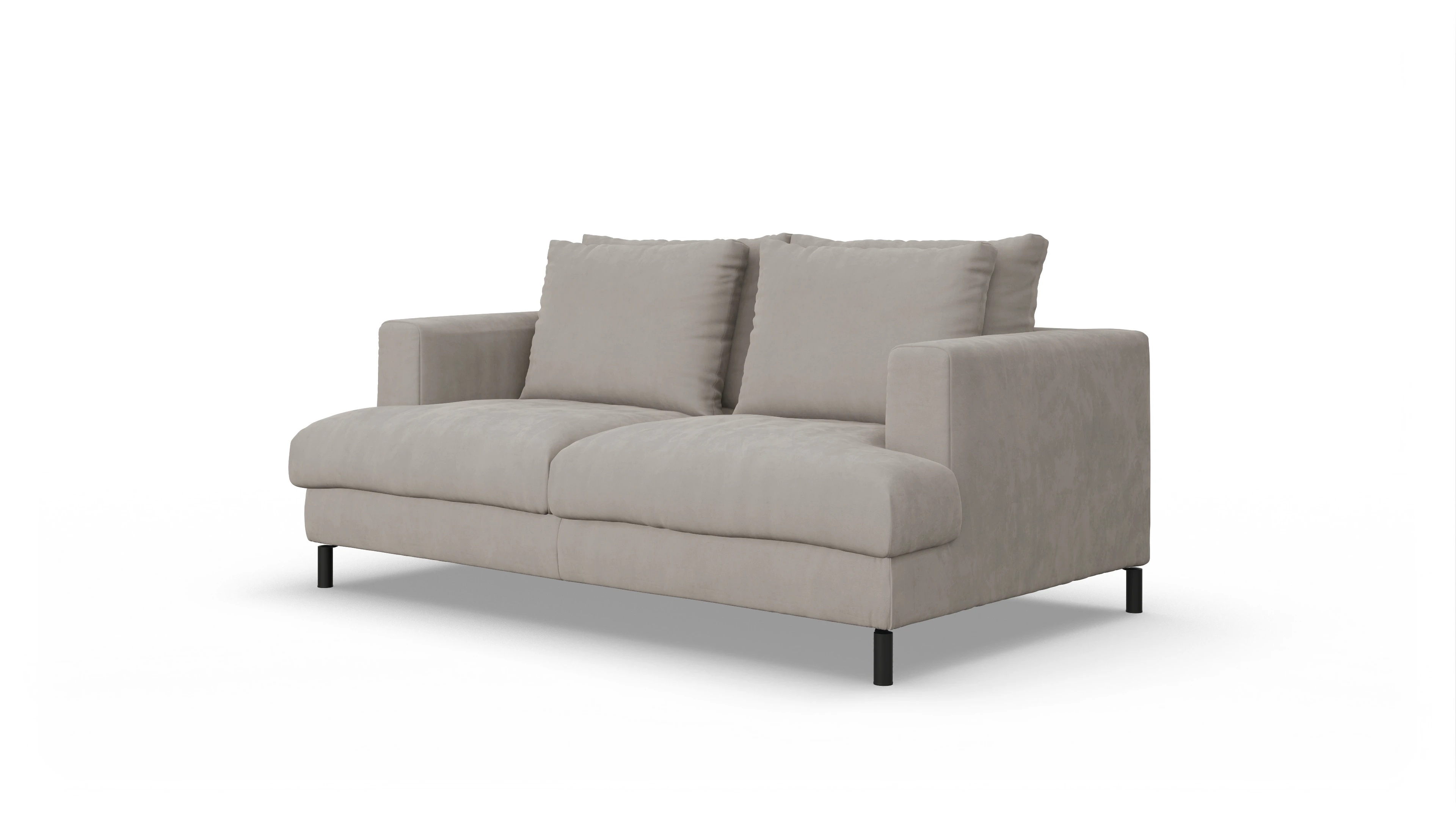 Ansicht des Produktes Faro 2-Sitzer in Samt braun