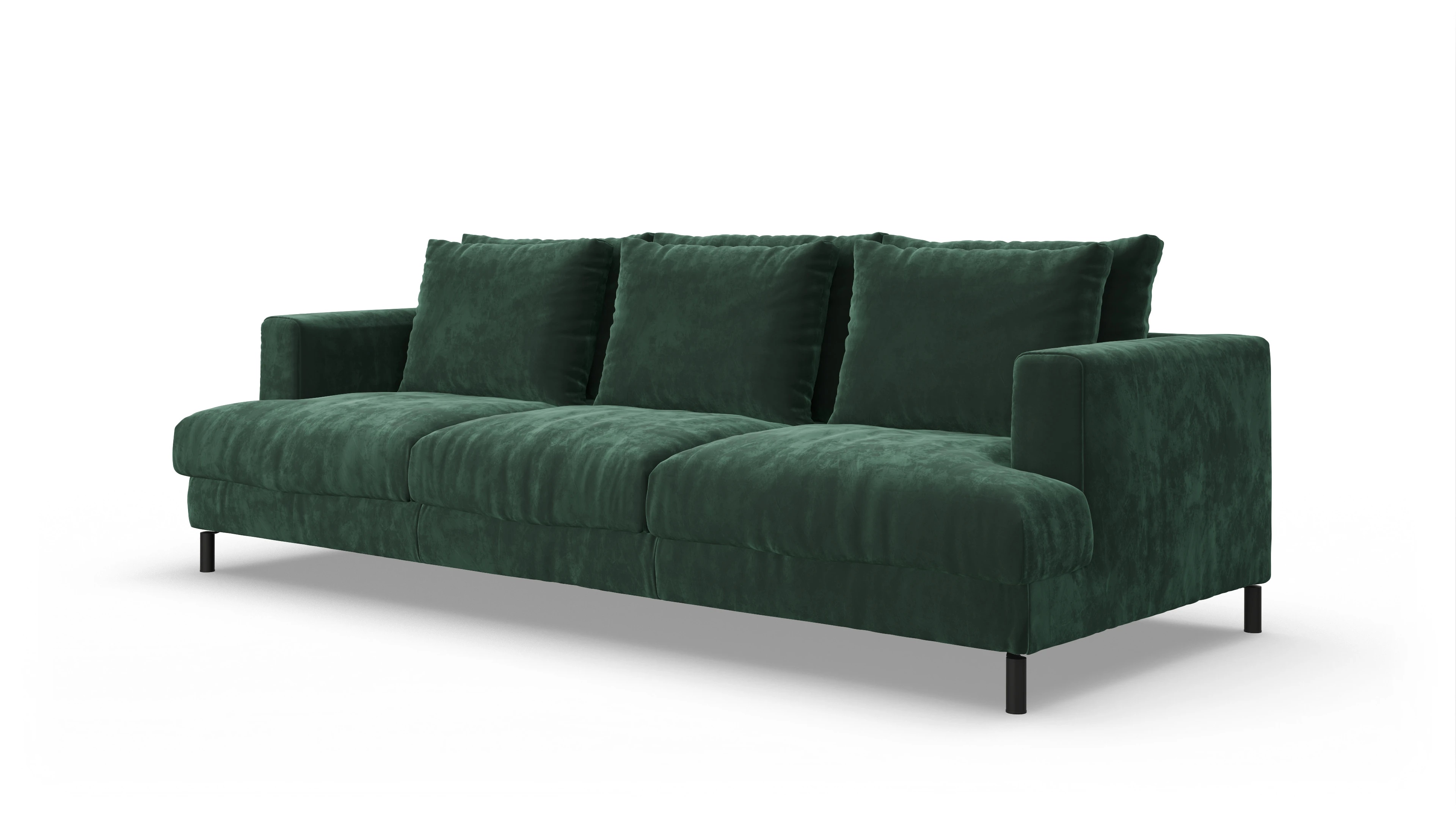 Ansicht des Produktes Faro 3,5-Sitzer in Samt grün