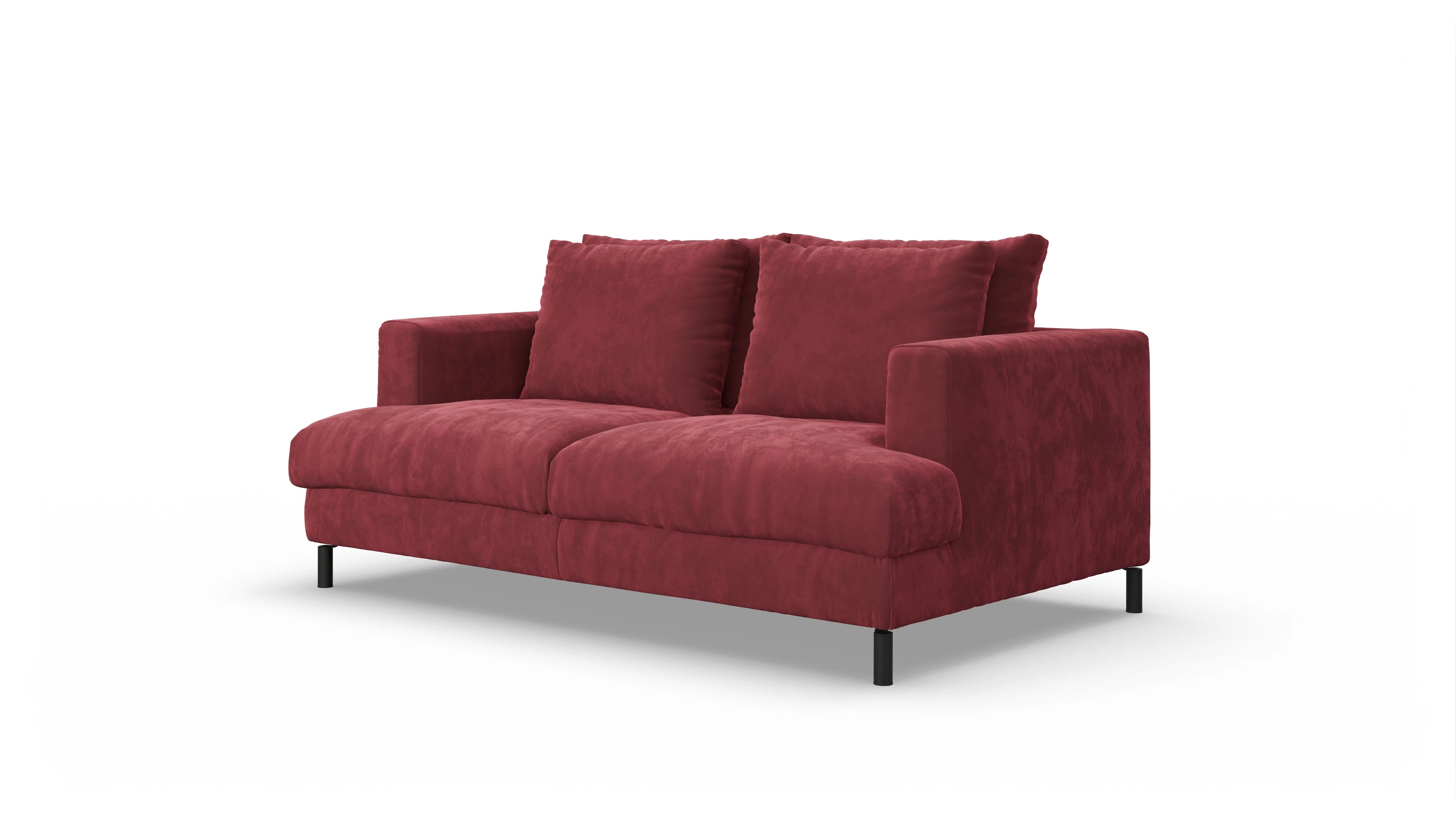 Ansicht des Produktes Faro 2-Sitzer in Samt rot