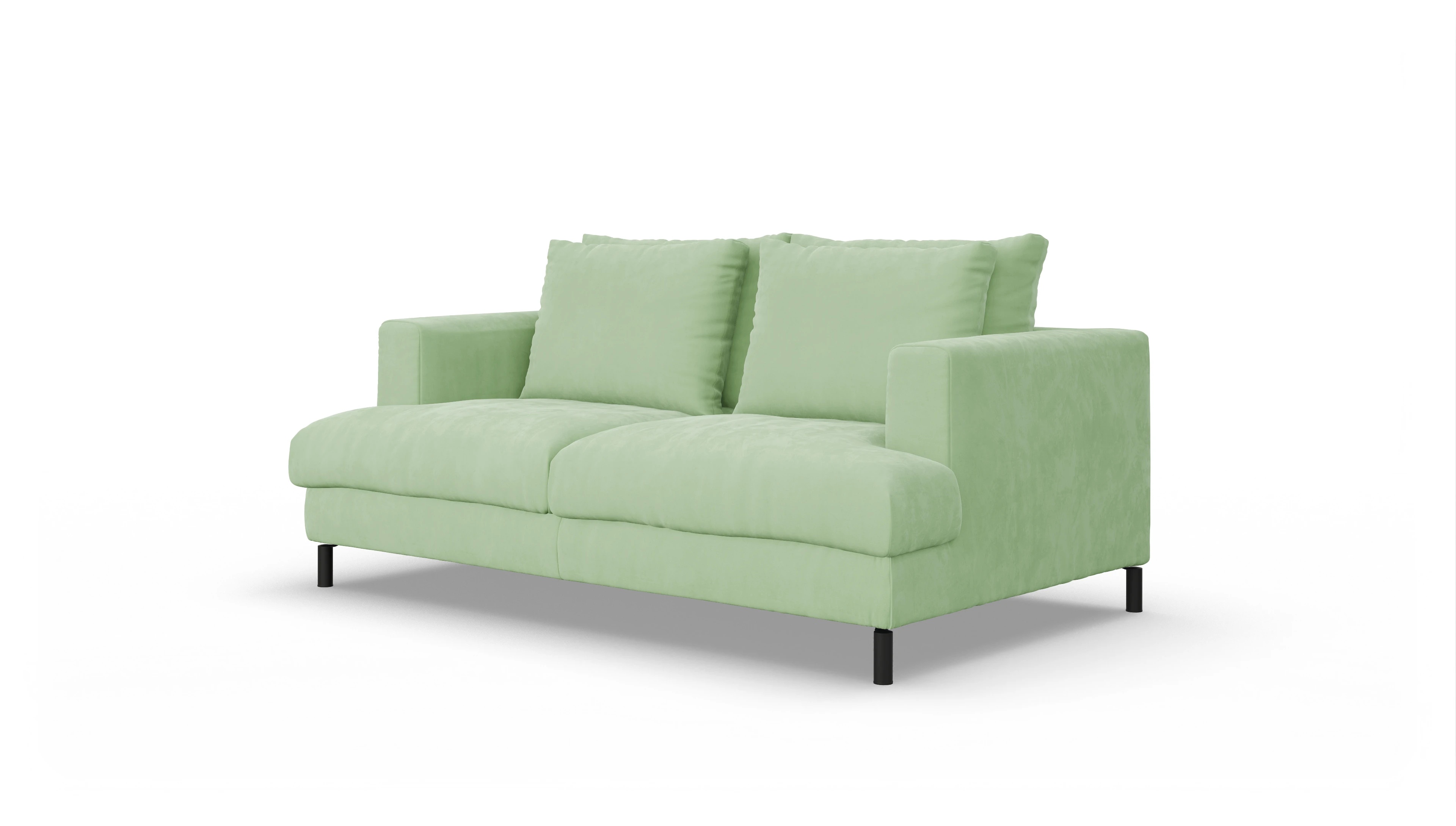 Ansicht des Produktes Faro 2-Sitzer in Samt grün