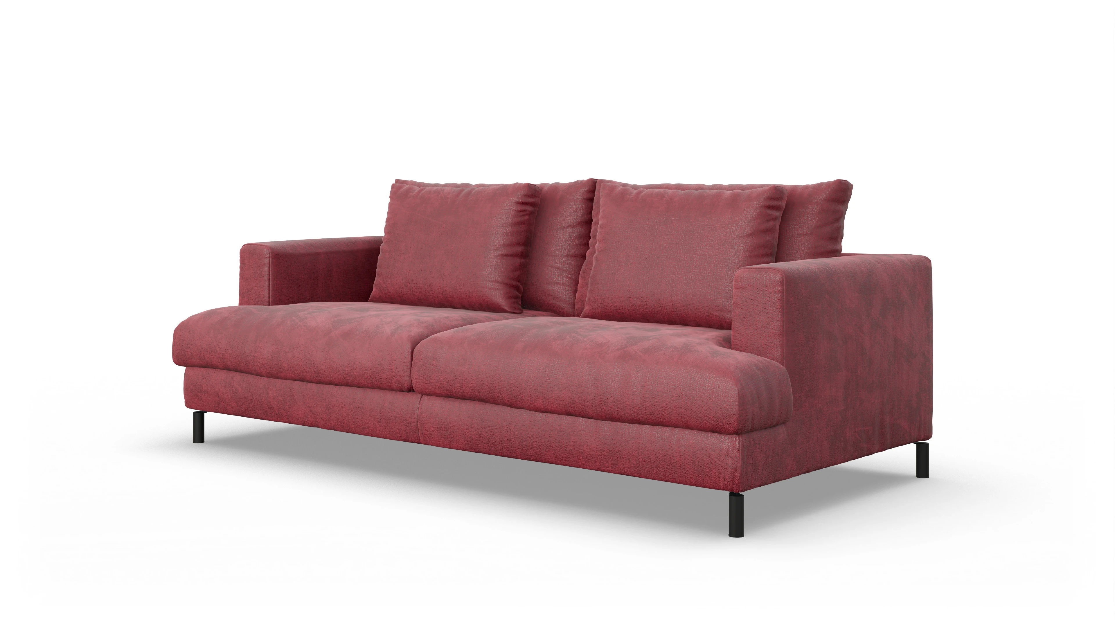 Ansicht des Produktes Faro 3-Sitzer in Stoff rot