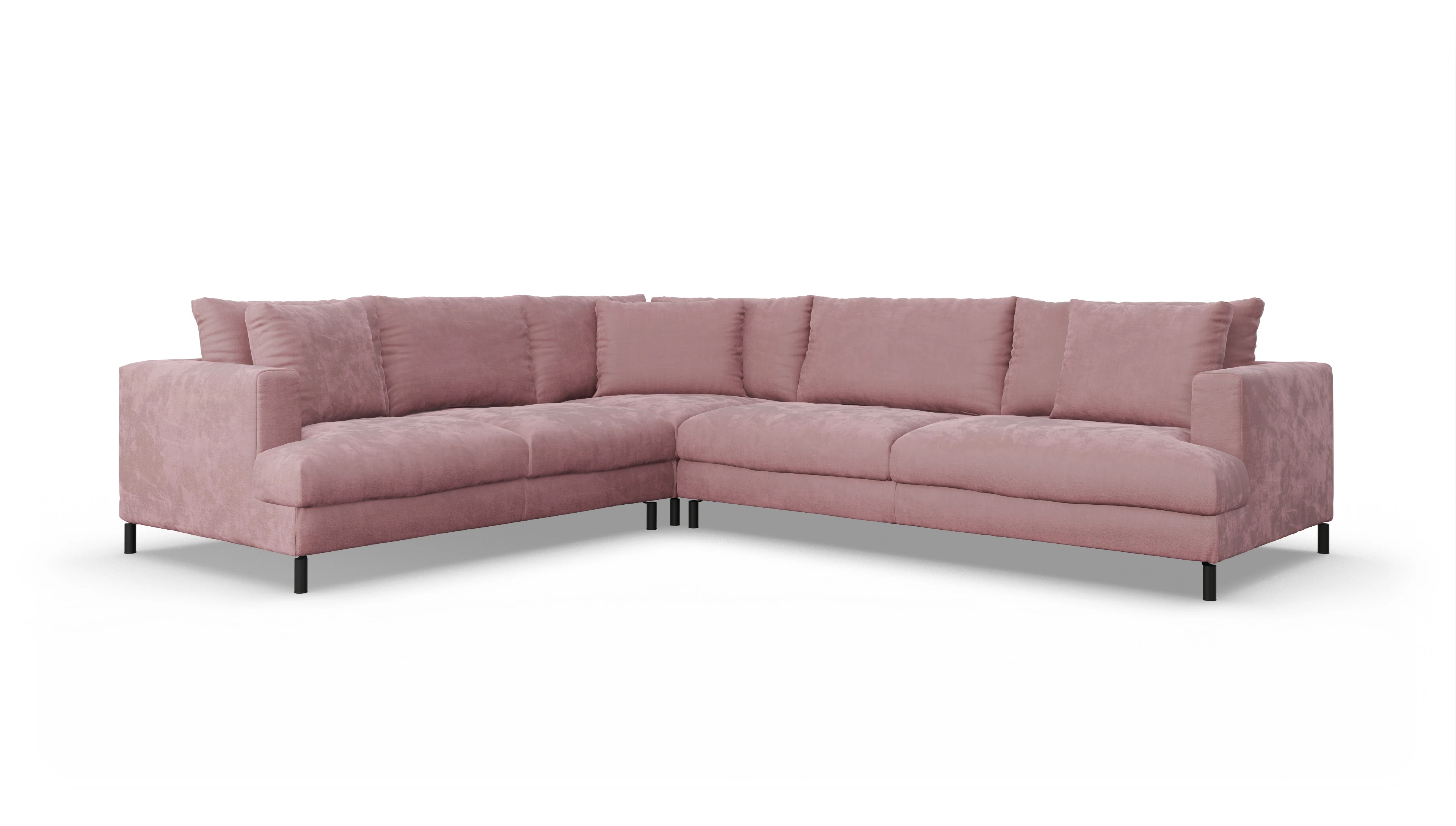 Ansicht des Produktes Faro Ecksofa Links in Stoff rot