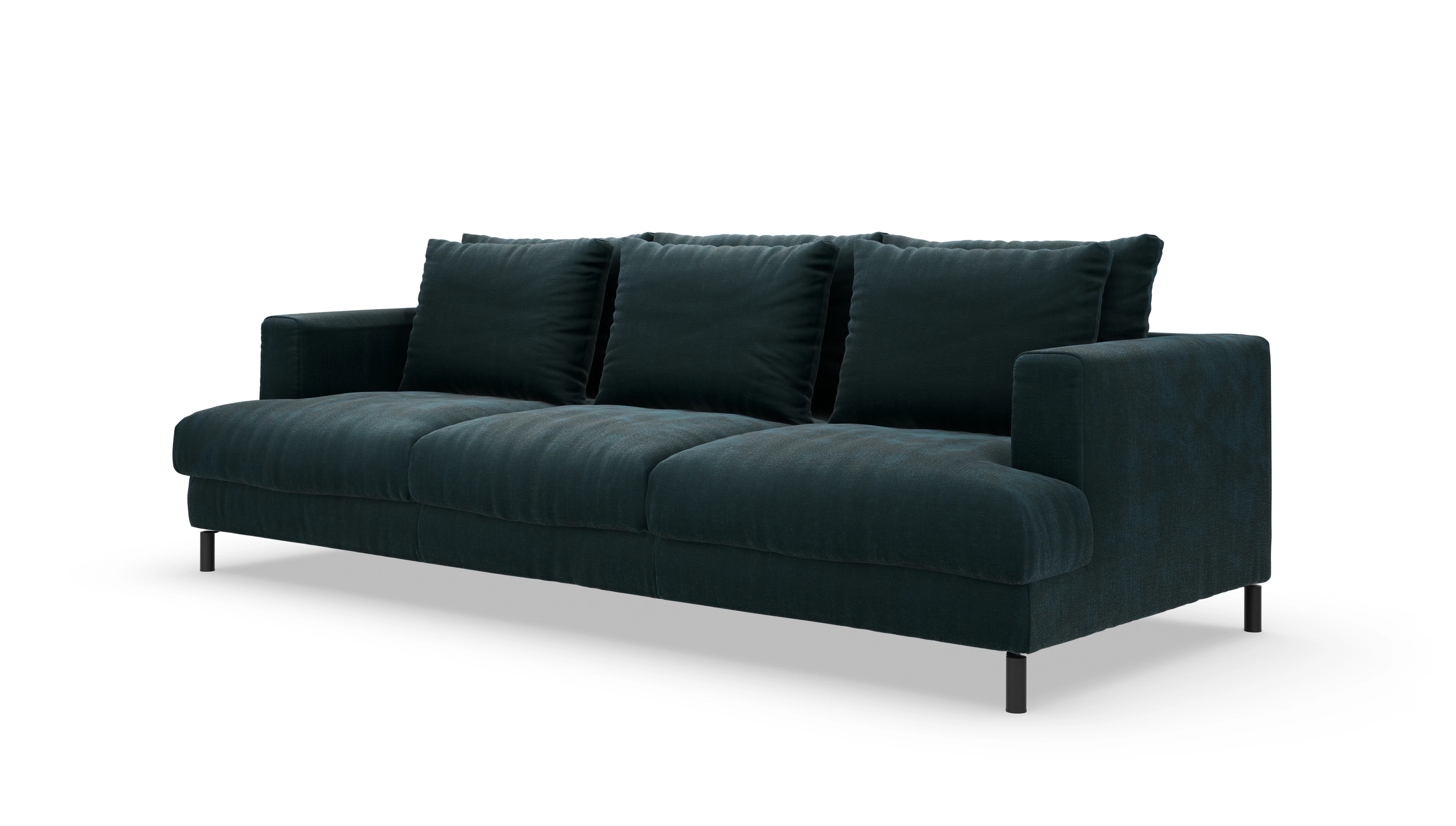 Sofa Faro in Stoff Ansicht des Produktes Faro 3,5-Sitzer in Stoff grün